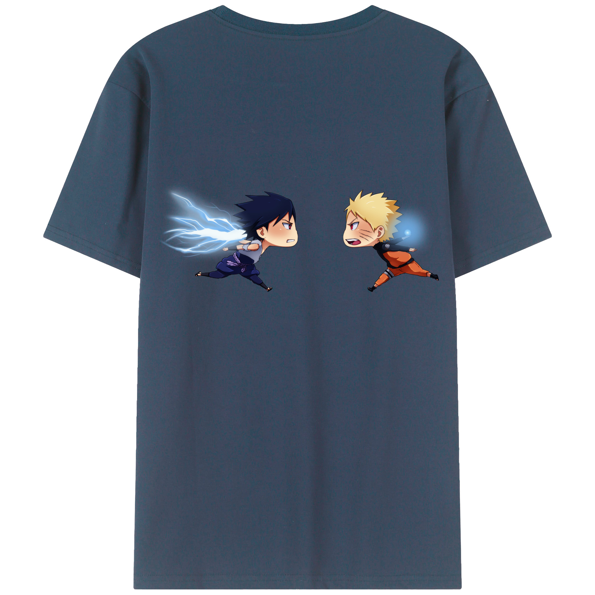 （画像用） NARUTO -ナルト- うずまき ナルト Uzumaki Naruto 綿100％半袖Tシャツ（背面プリント）