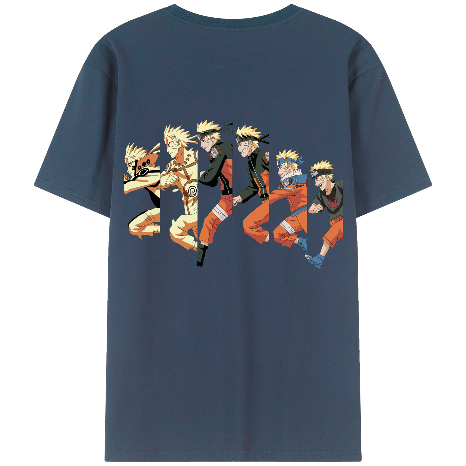 （画像用） NARUTO -ナルト- うずまき ナルト Uzumaki Naruto 綿100％半袖Tシャツ（背面プリント）