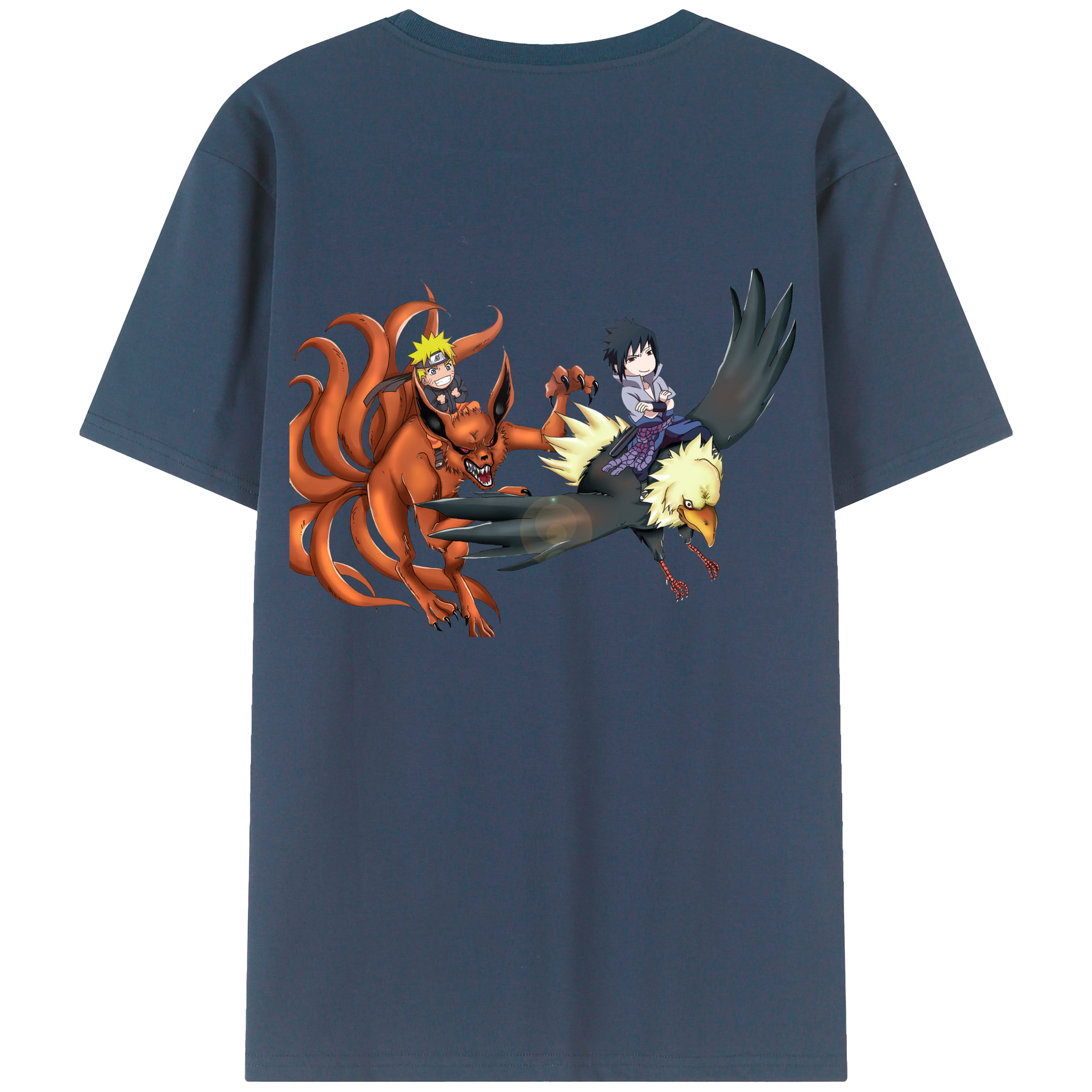 （画像用） NARUTO -ナルト- うずまき ナルト Uzumaki Naruto 綿100％半袖Tシャツ（背面プリント）