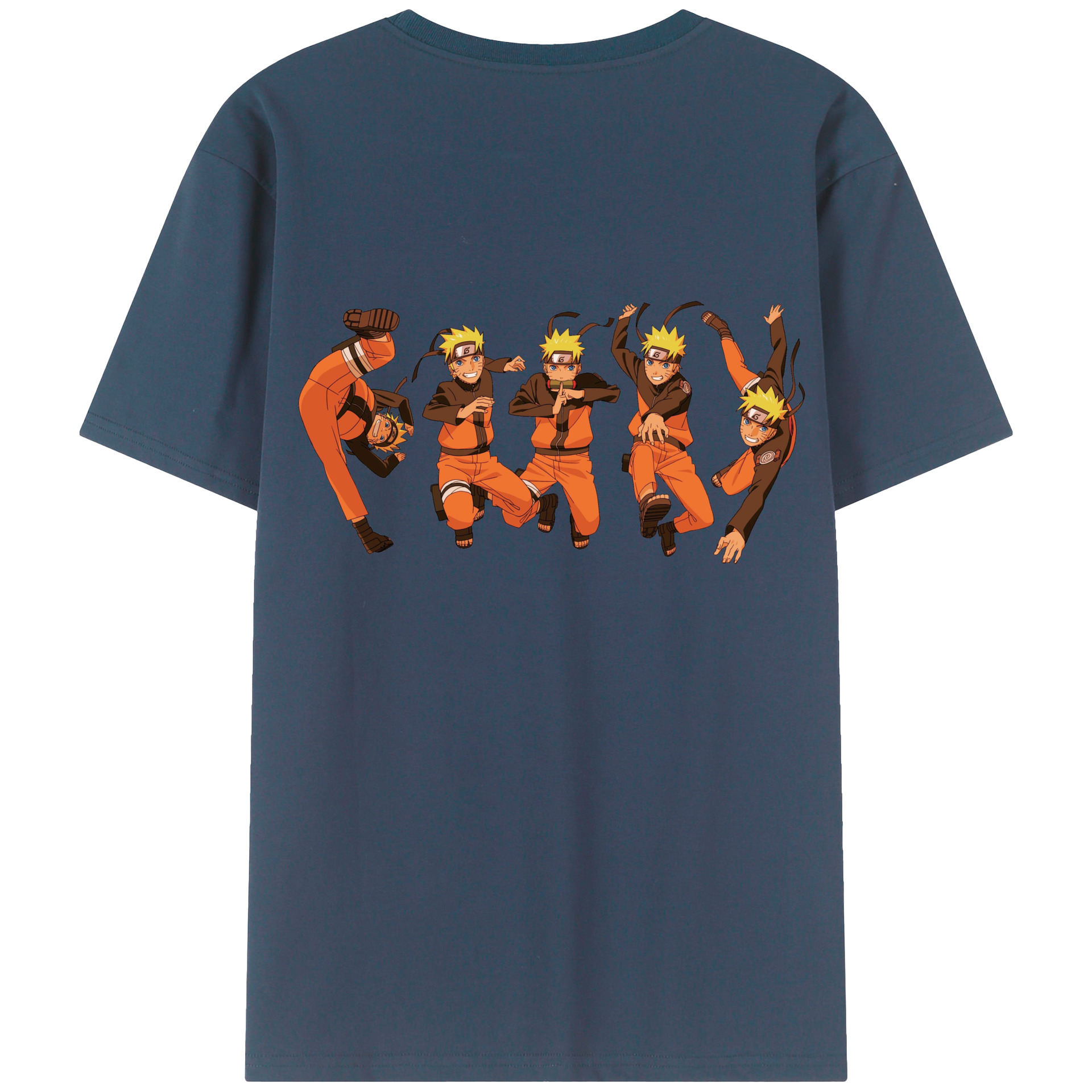 （画像用） NARUTO -ナルト- うずまき ナルト Uzumaki Naruto 綿100％半袖Tシャツ（背面プリント）