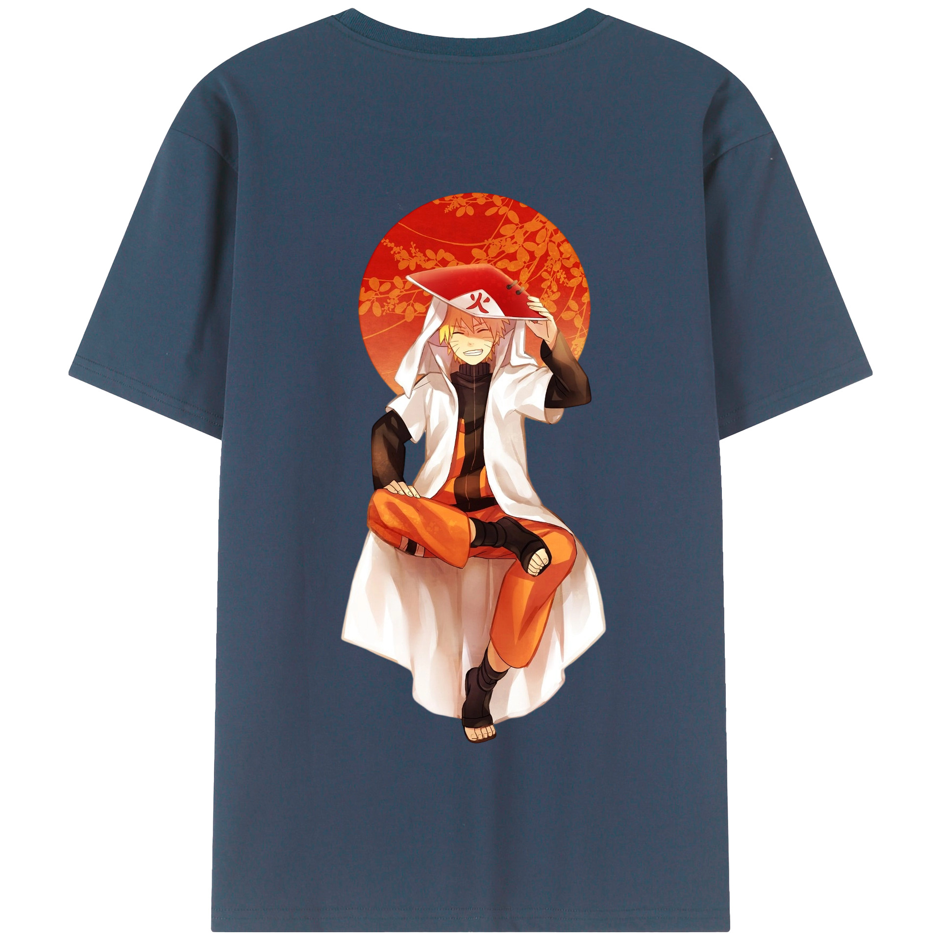 （画像用） NARUTO -ナルト- うずまき ナルト Uzumaki Naruto 綿100％半袖Tシャツ（背面プリント）
