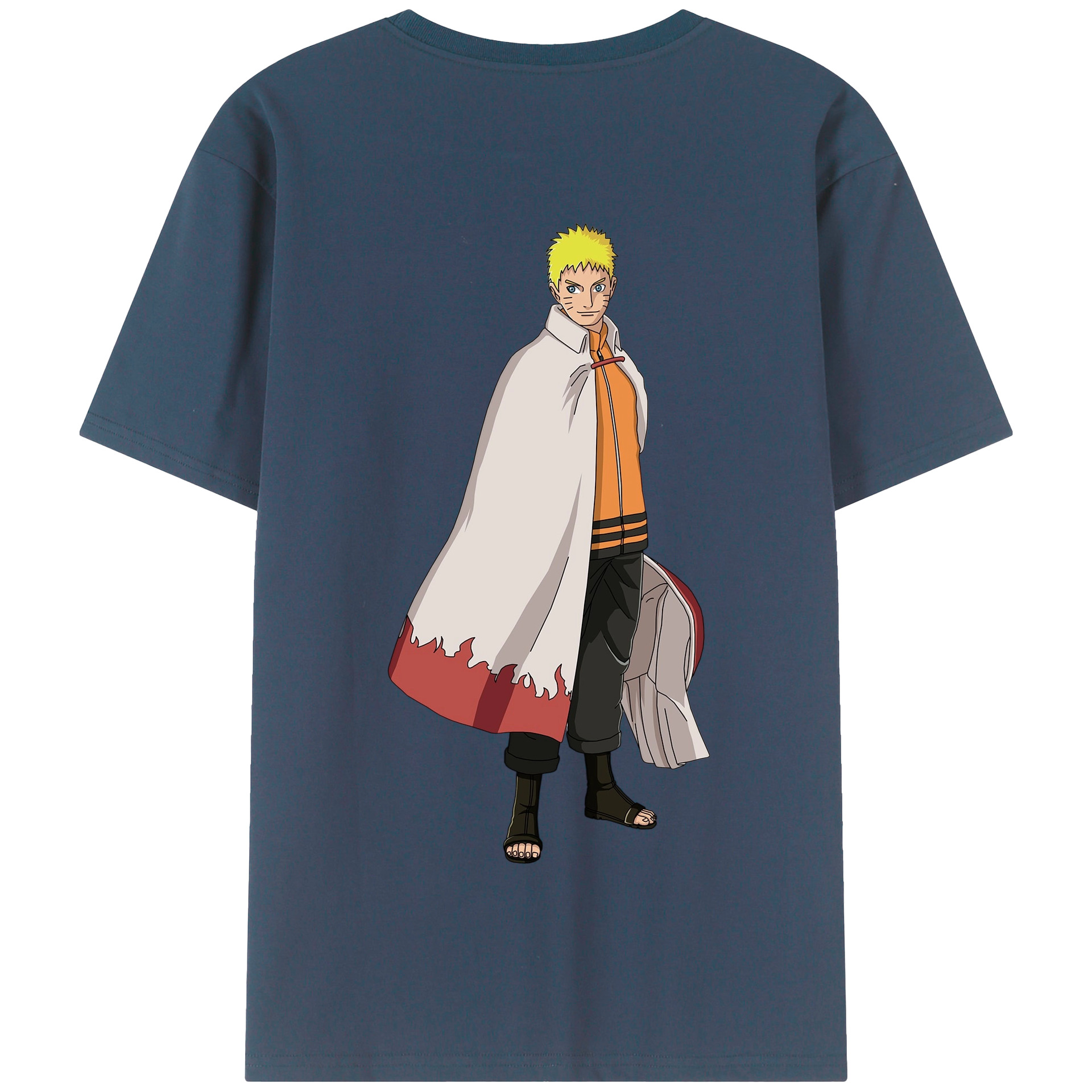 （画像用） NARUTO -ナルト- うずまき ナルト Uzumaki Naruto 綿100％半袖Tシャツ（背面プリント）