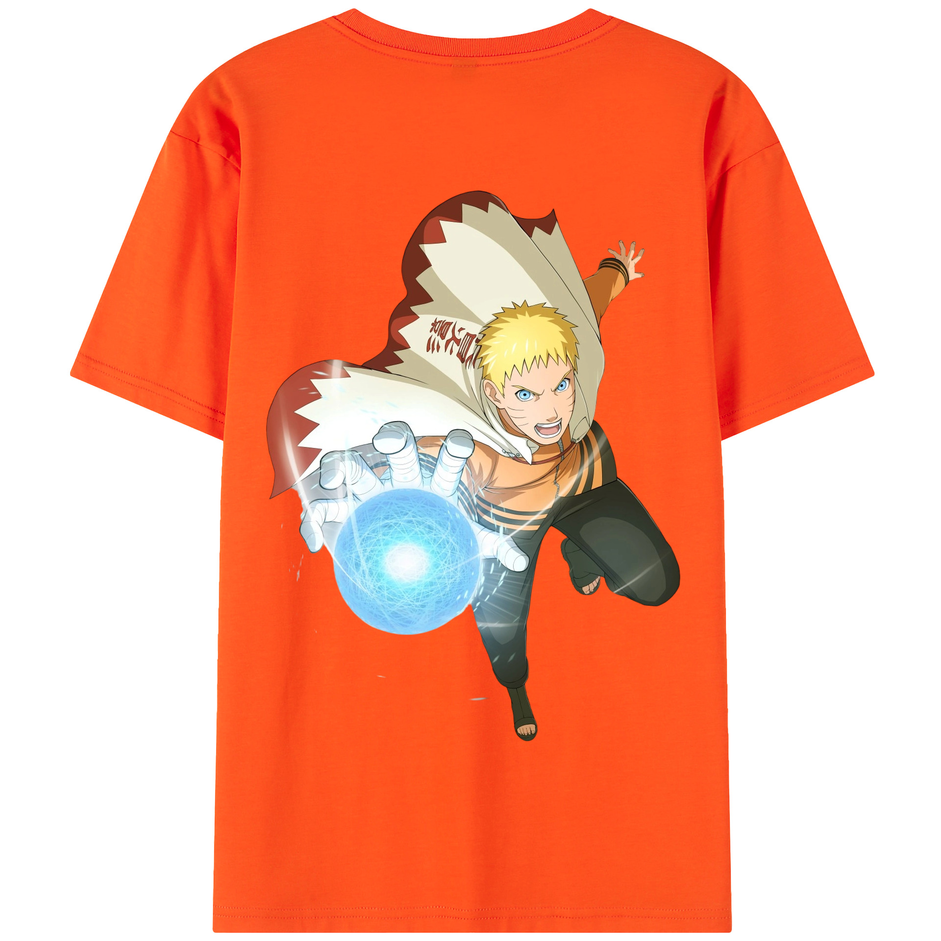 （画像用） NARUTO -ナルト- うずまき ナルト Uzumaki Naruto 綿100％半袖Tシャツ（背面プリント）