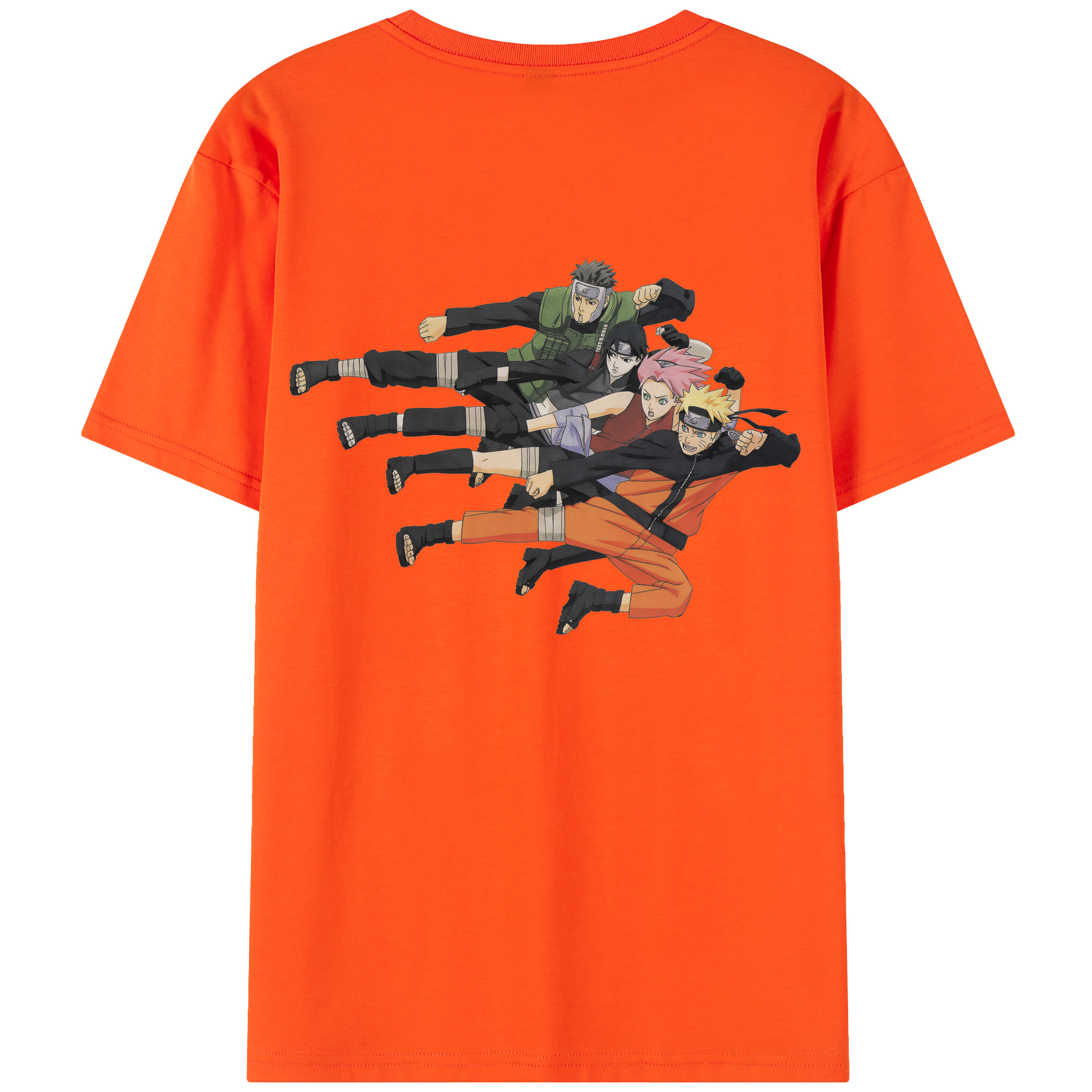 （画像用） NARUTO -ナルト- うずまき ナルト Uzumaki Naruto 綿100％半袖Tシャツ（背面プリント）