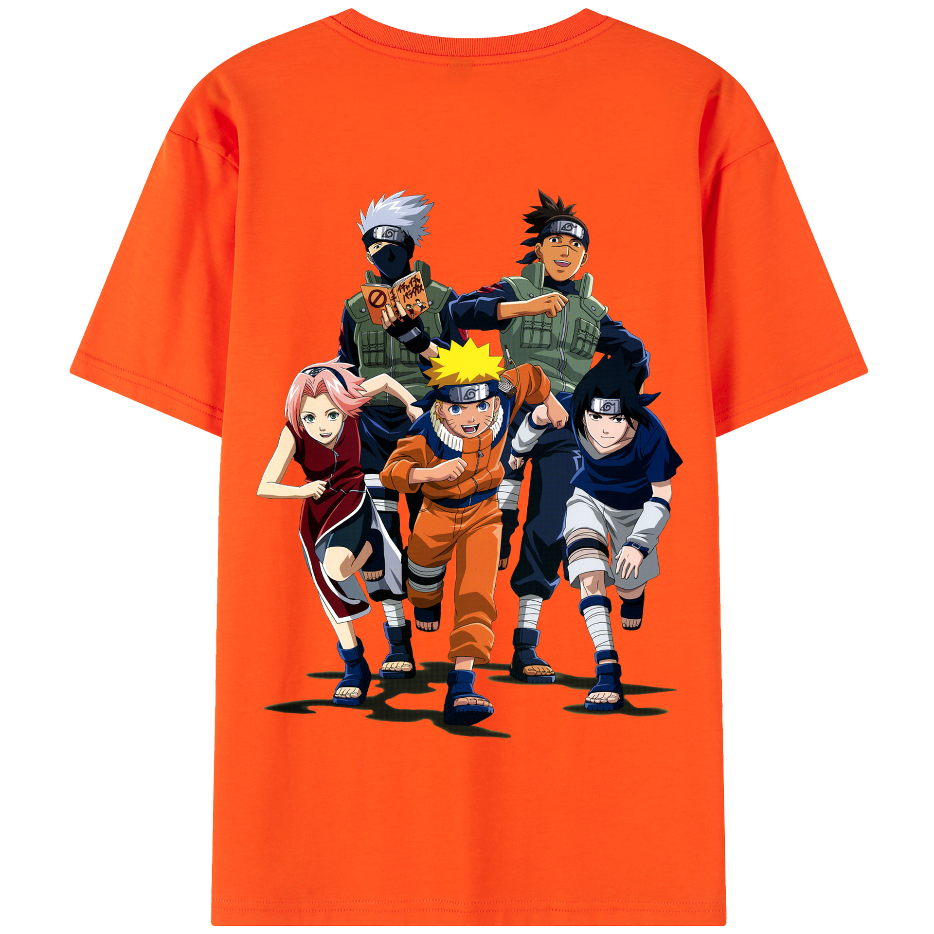 （画像用） NARUTO -ナルト- うずまき ナルト Uzumaki Naruto 綿100％半袖Tシャツ（背面プリント）
