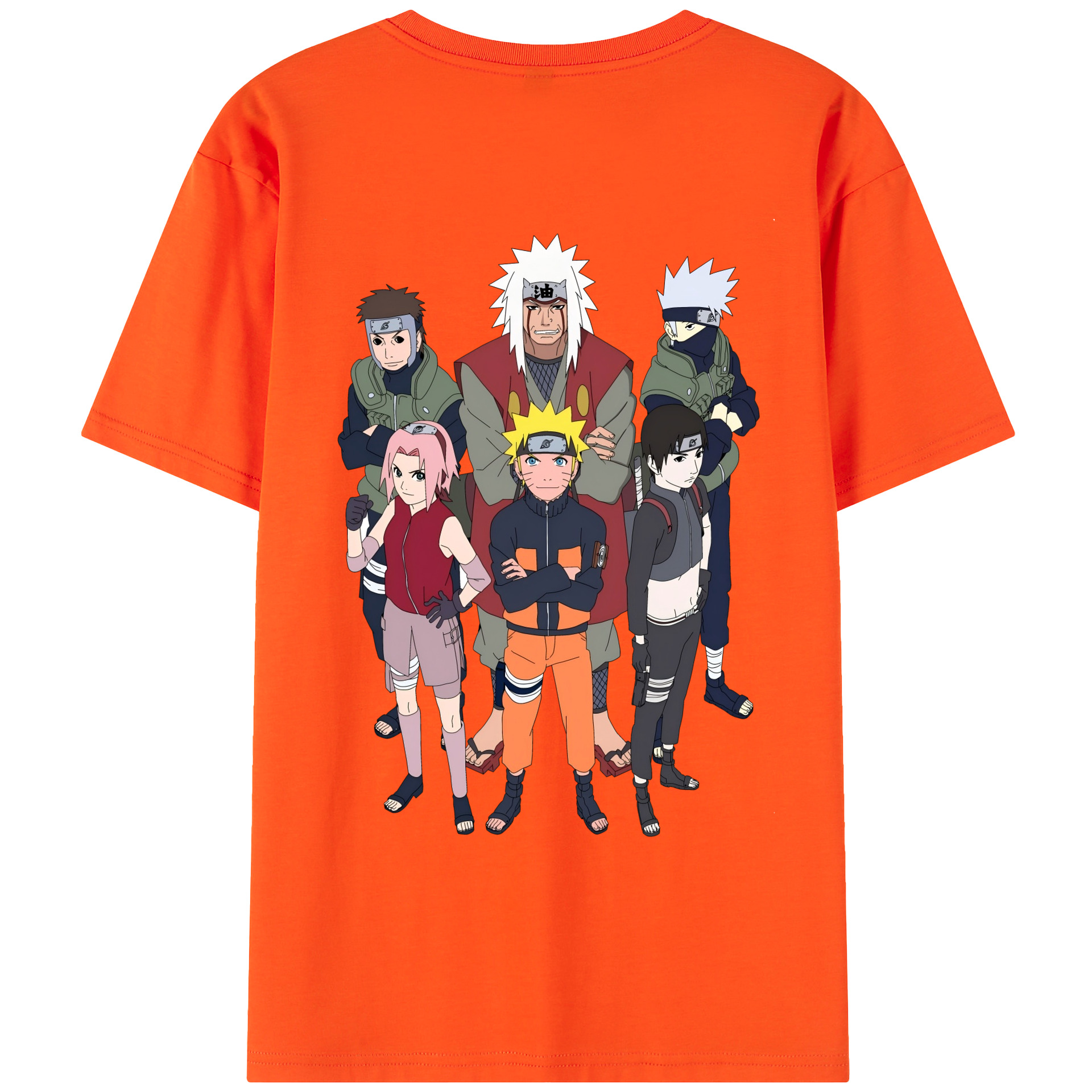 （画像用） NARUTO -ナルト- うずまき ナルト Uzumaki Naruto 綿100％半袖Tシャツ（背面プリント）