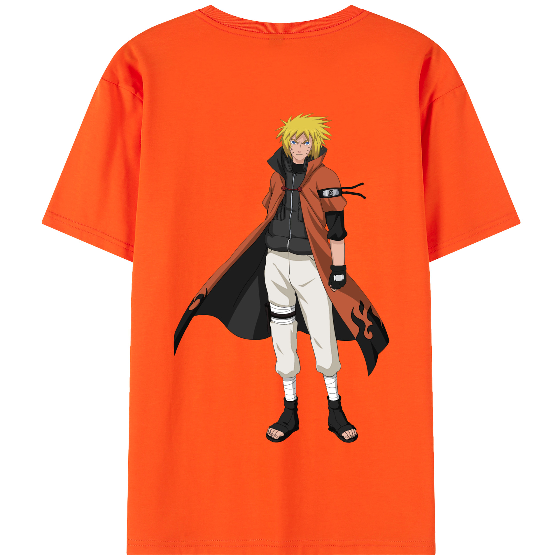 （画像用） NARUTO -ナルト- うずまき ナルト Uzumaki Naruto 綿100％半袖Tシャツ（背面プリント）
