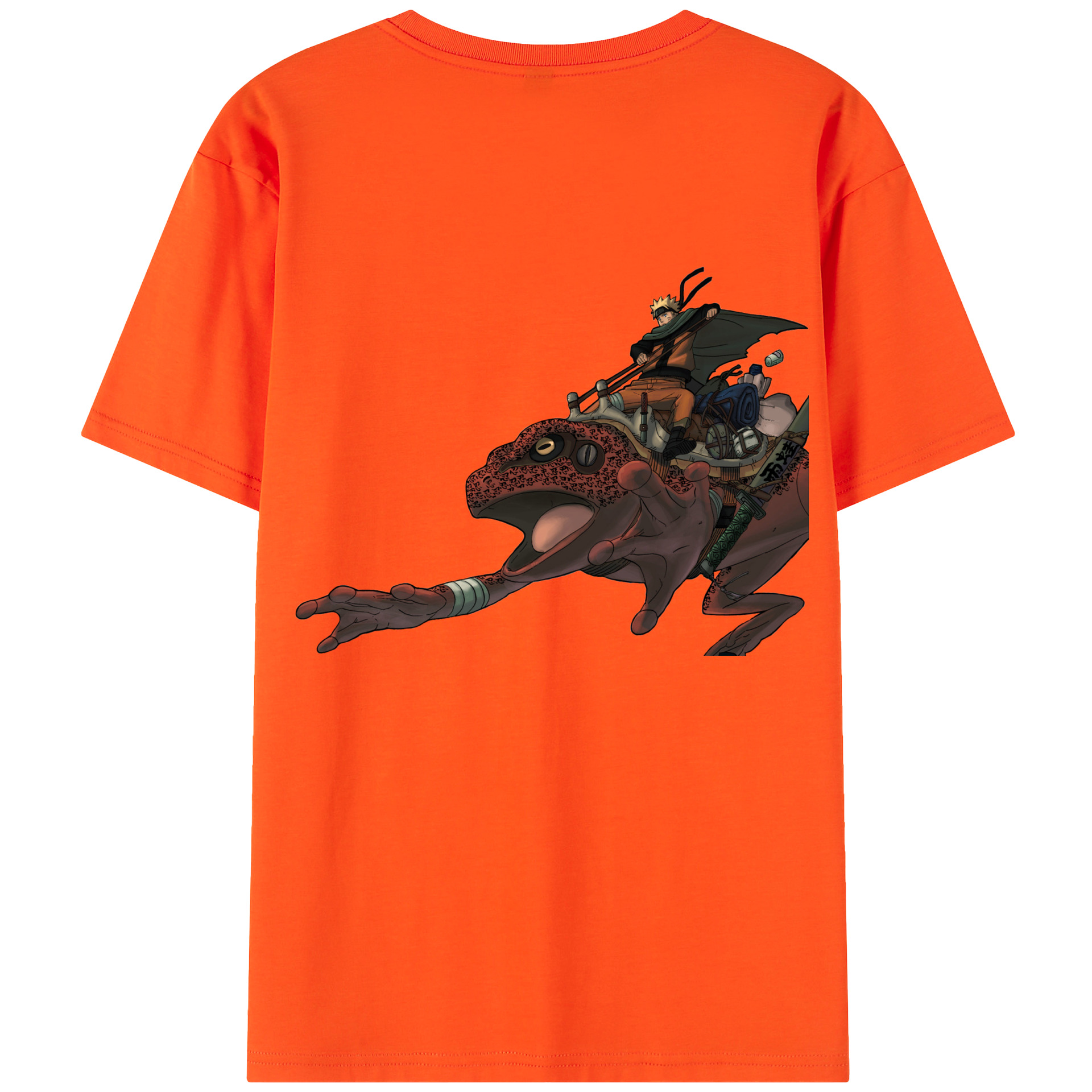 （画像用） NARUTO -ナルト- うずまき ナルト Uzumaki Naruto 綿100％半袖Tシャツ（背面プリント）