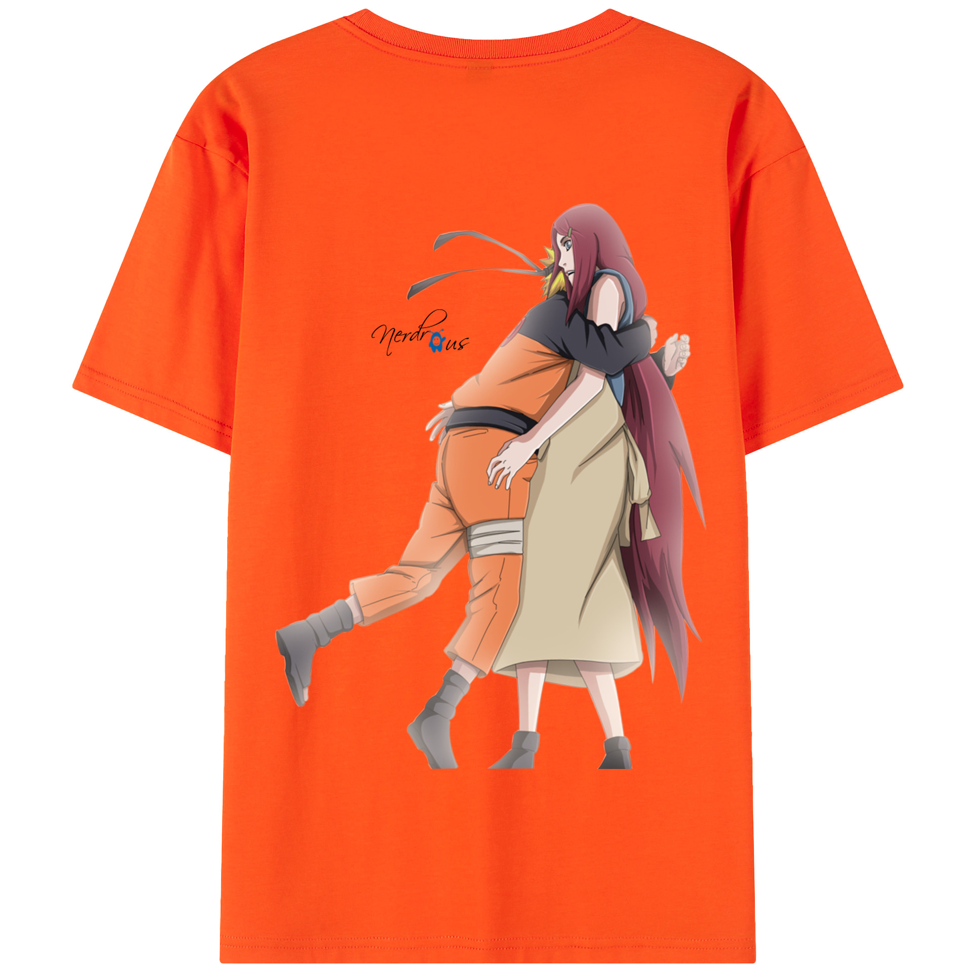 （画像用） NARUTO -ナルト- うずまき ナルト Uzumaki Naruto 綿100％半袖Tシャツ（背面プリント）