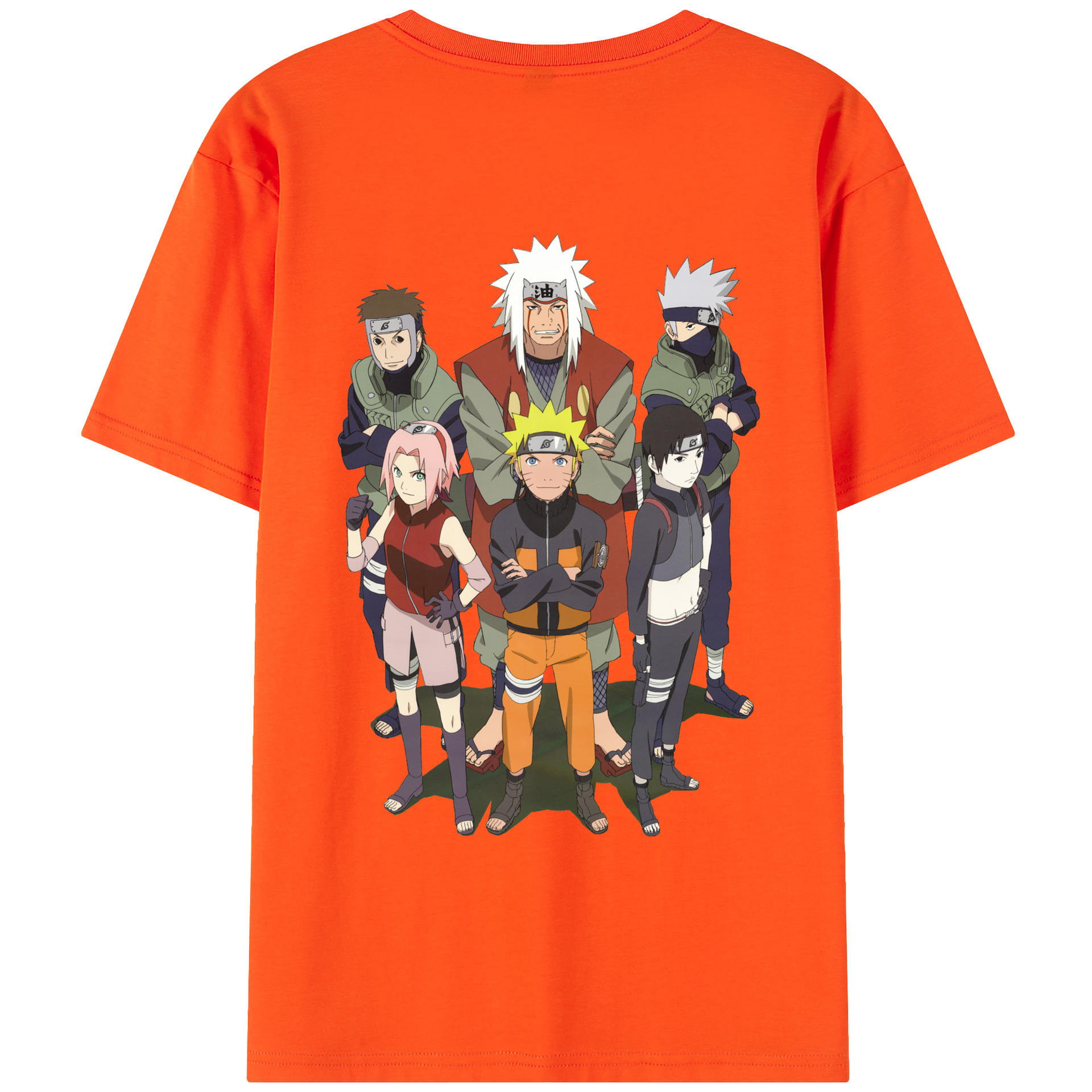 （画像用） NARUTO -ナルト- うずまき ナルト Uzumaki Naruto 綿100％半袖Tシャツ（背面プリント）