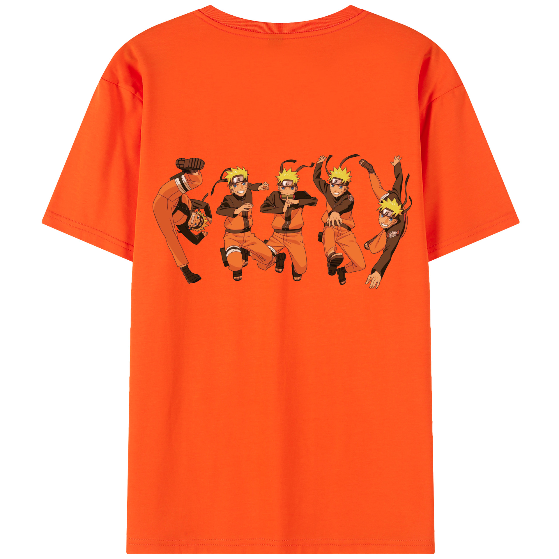 （画像用） NARUTO -ナルト- うずまき ナルト Uzumaki Naruto 綿100％半袖Tシャツ（背面プリント）