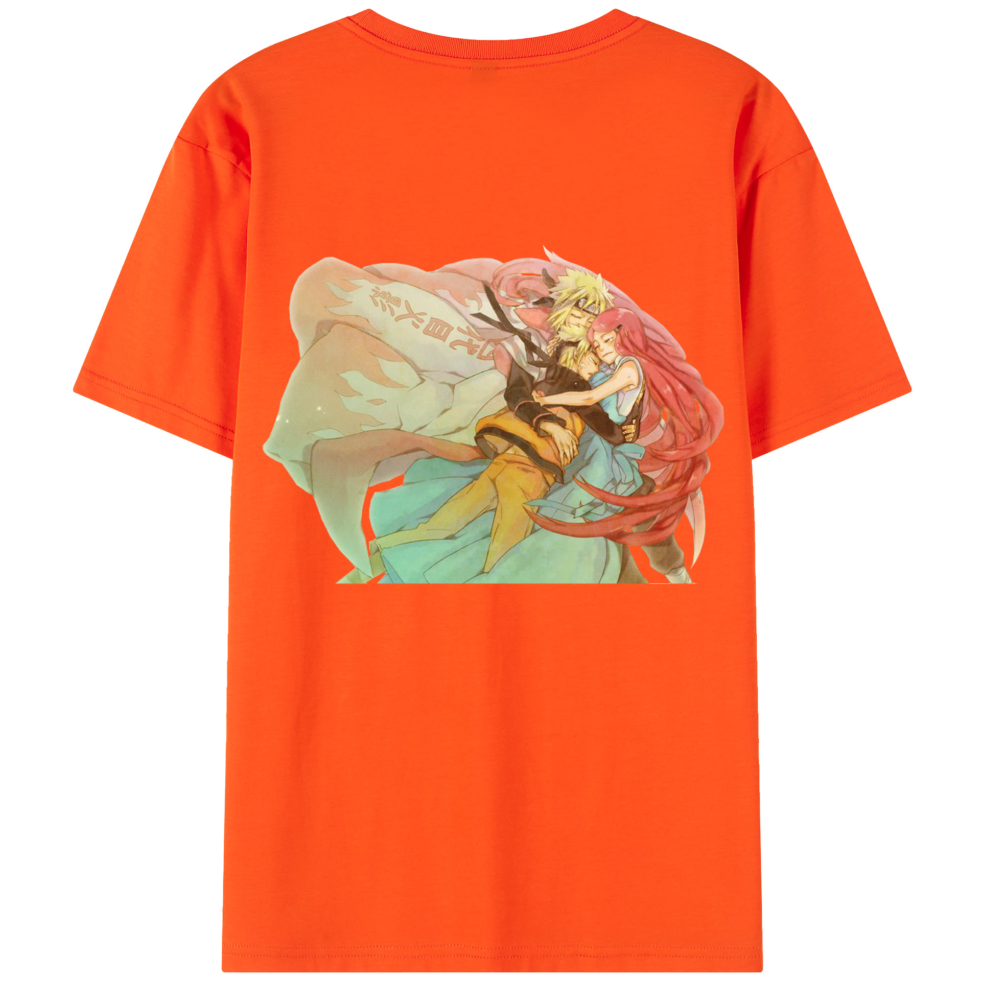 （画像用） NARUTO -ナルト- うずまき ナルト Uzumaki Naruto 綿100％半袖Tシャツ（背面プリント）