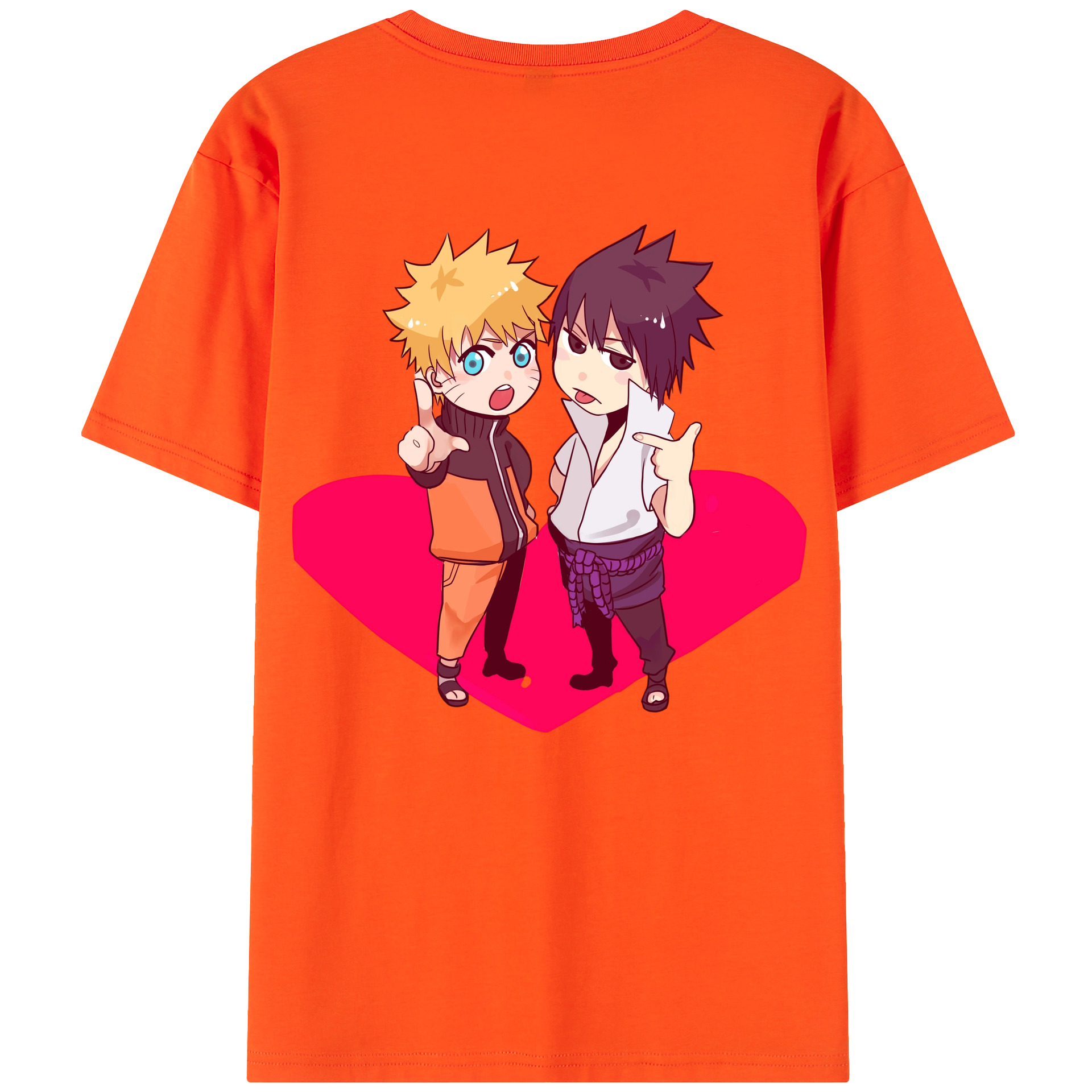 （画像用） NARUTO -ナルト- うずまき ナルト Uzumaki Naruto 綿100％半袖Tシャツ（背面プリント）