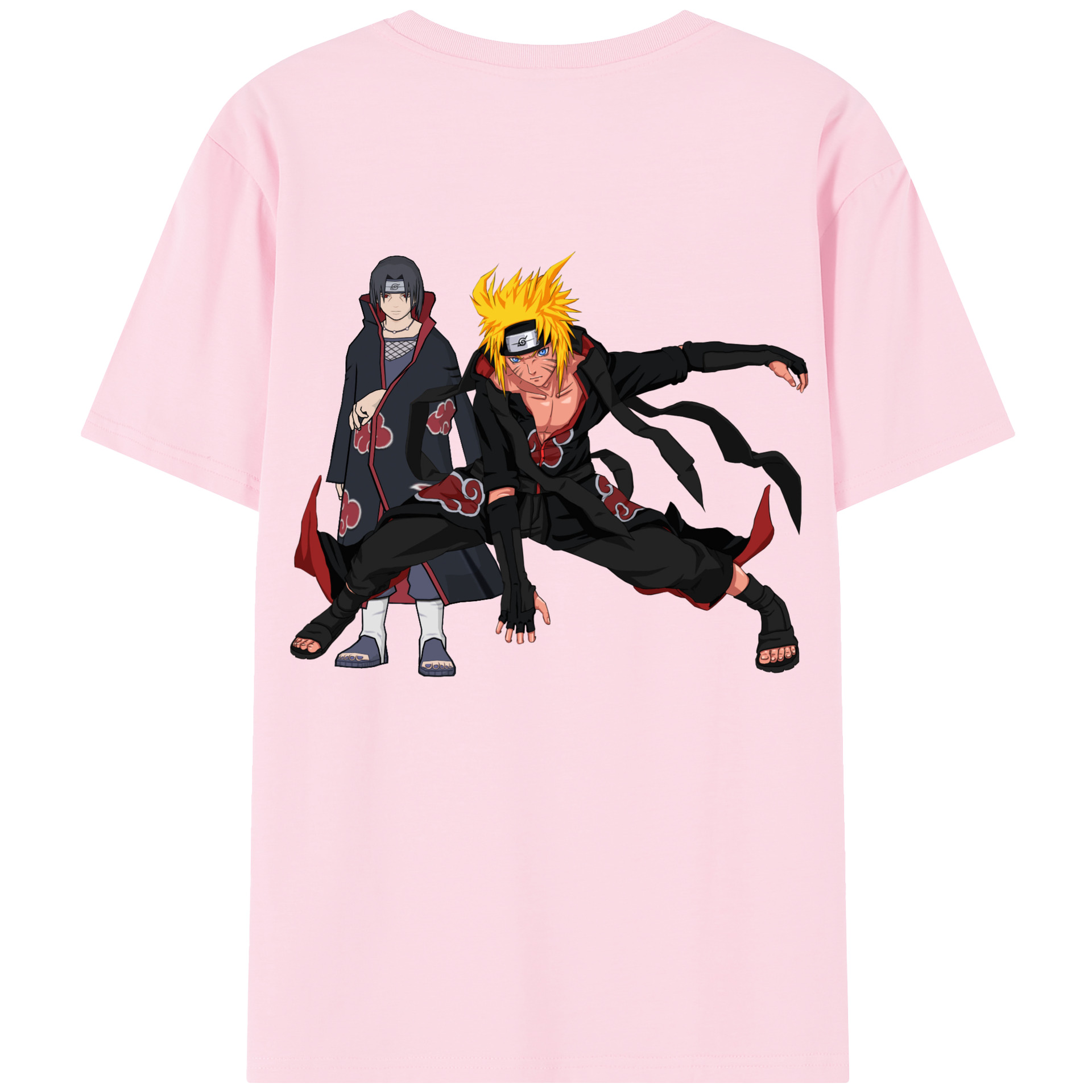 （画像用） NARUTO -ナルト- うずまき ナルト Uzumaki Naruto 綿100％半袖Tシャツ（背面プリント）