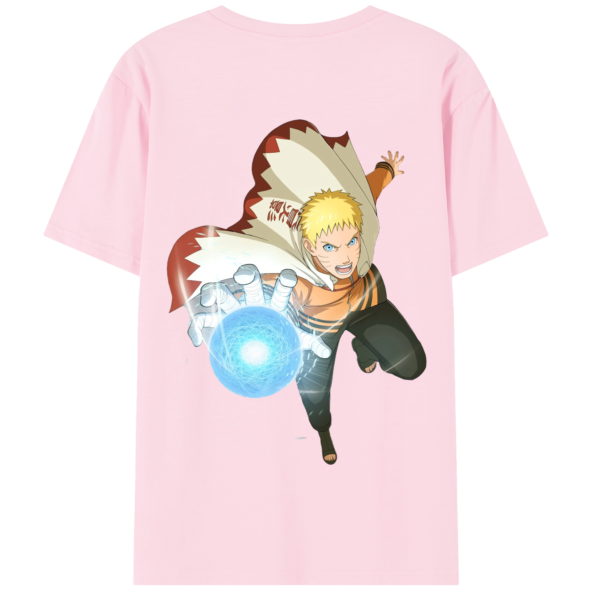 （画像用） NARUTO -ナルト- うずまき ナルト Uzumaki Naruto 綿100％半袖Tシャツ（背面プリント）