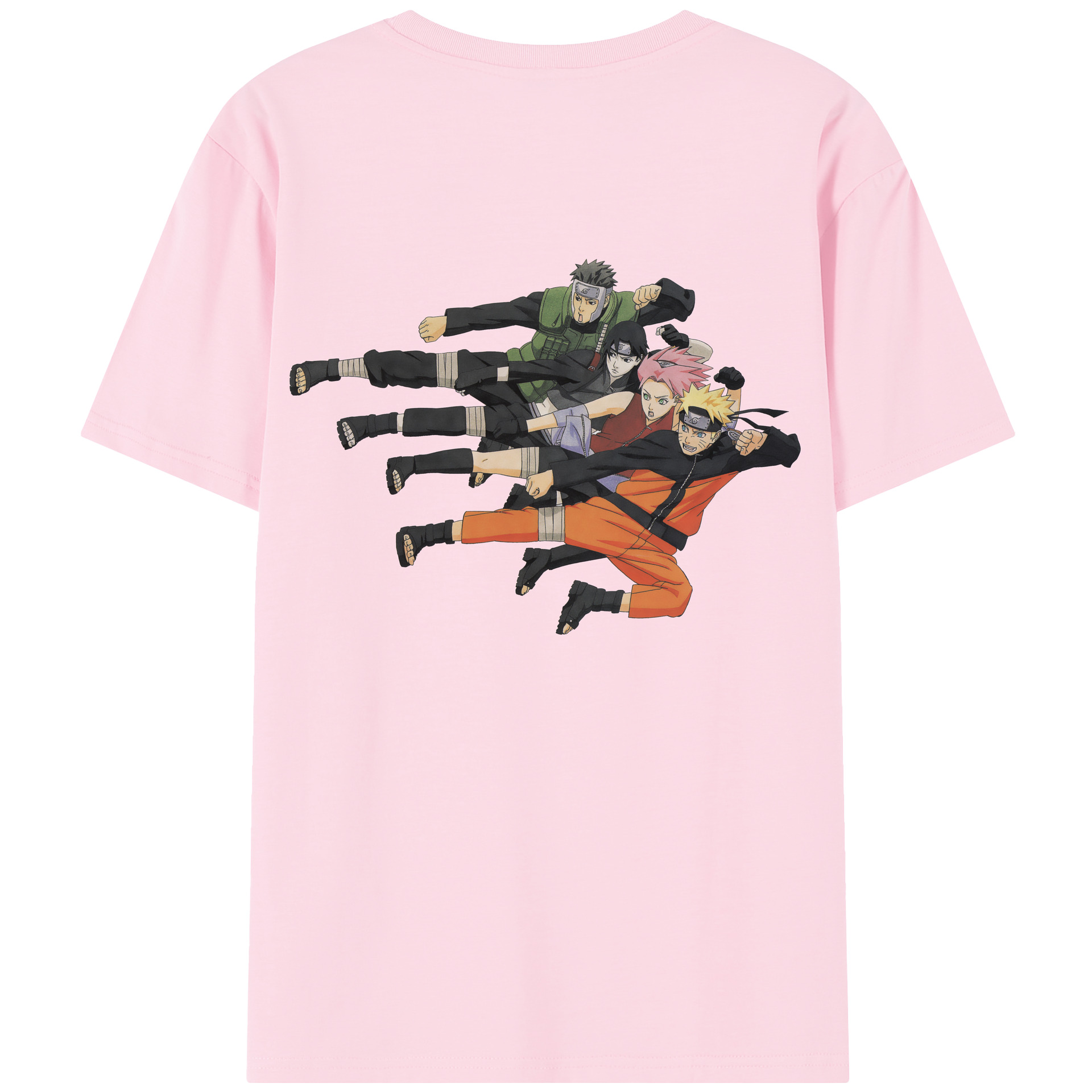 （画像用） NARUTO -ナルト- うずまき ナルト Uzumaki Naruto 綿100％半袖Tシャツ（背面プリント）