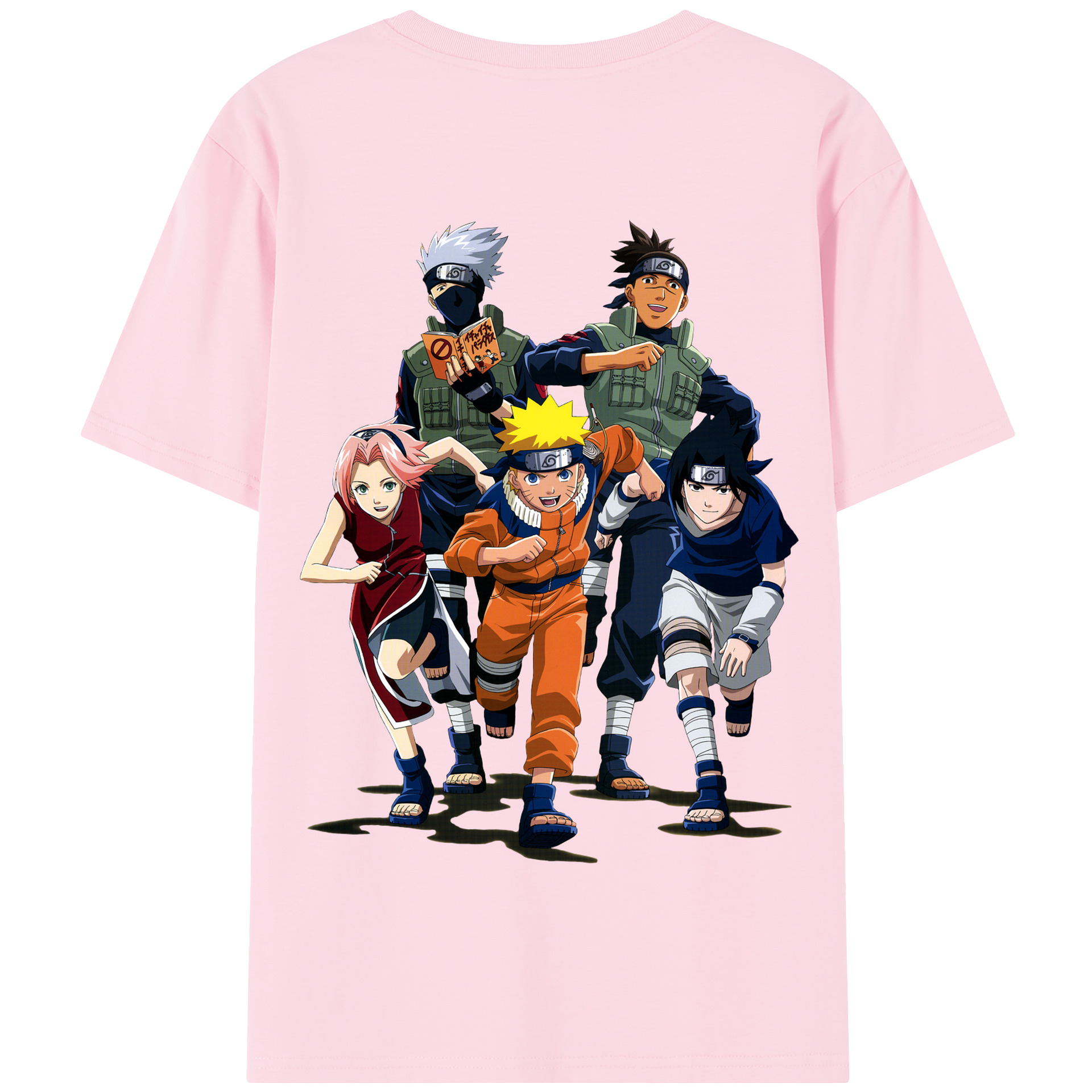 （画像用） NARUTO -ナルト- うずまき ナルト Uzumaki Naruto 綿100％半袖Tシャツ（背面プリント）