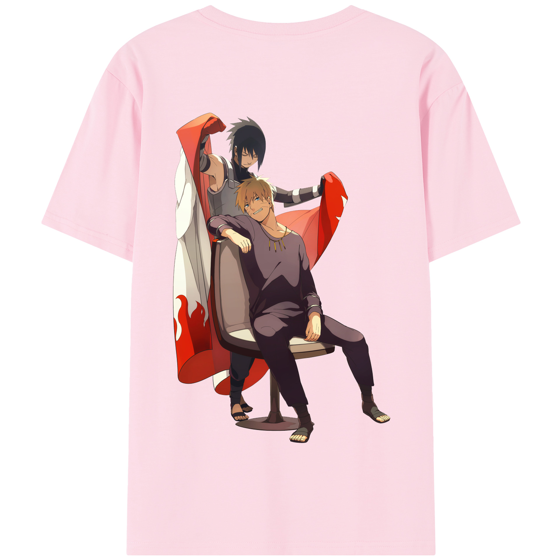 （画像用） NARUTO -ナルト- うずまき ナルト Uzumaki Naruto 綿100％半袖Tシャツ（背面プリント）