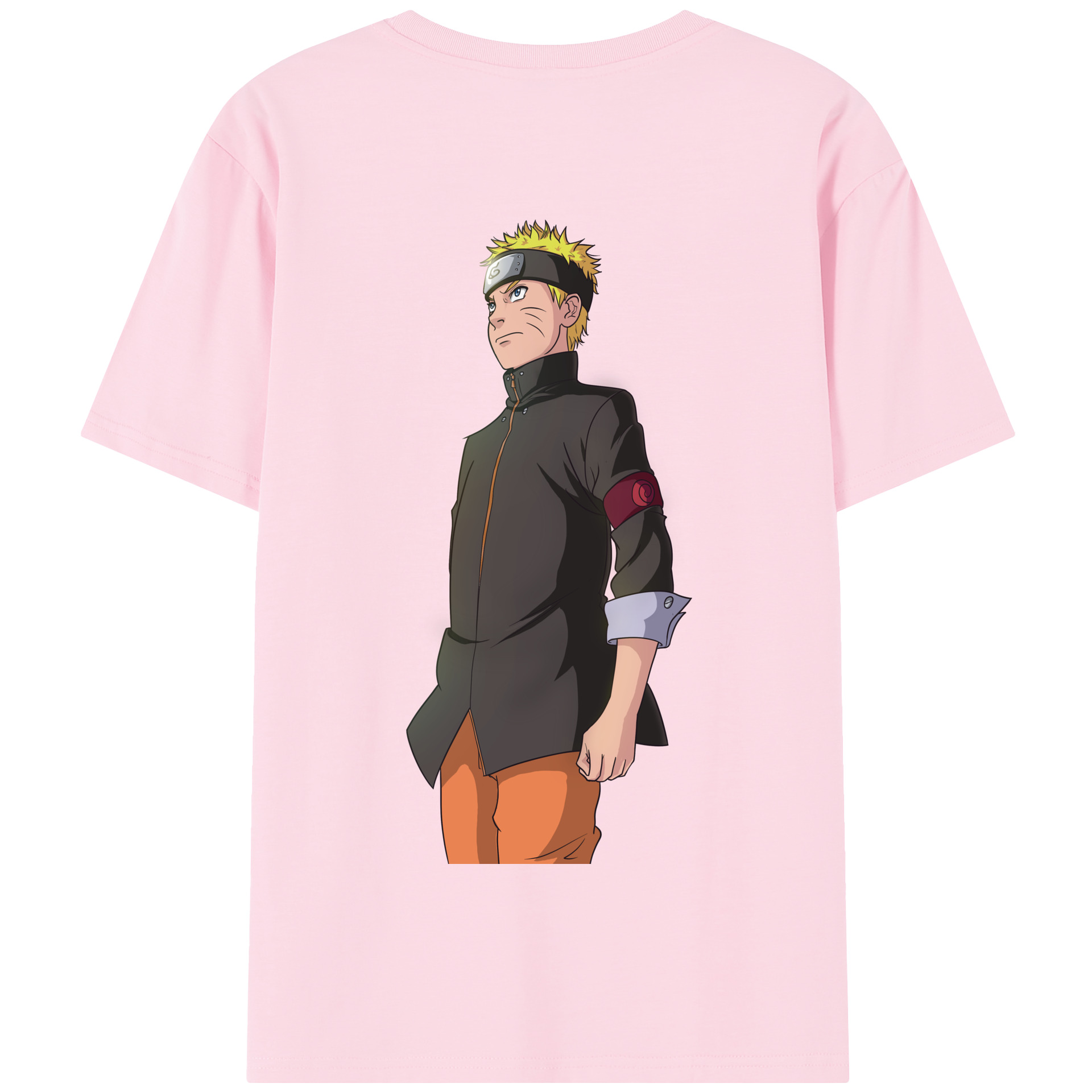 （画像用） NARUTO -ナルト- うずまき ナルト Uzumaki Naruto 綿100％半袖Tシャツ（背面プリント）