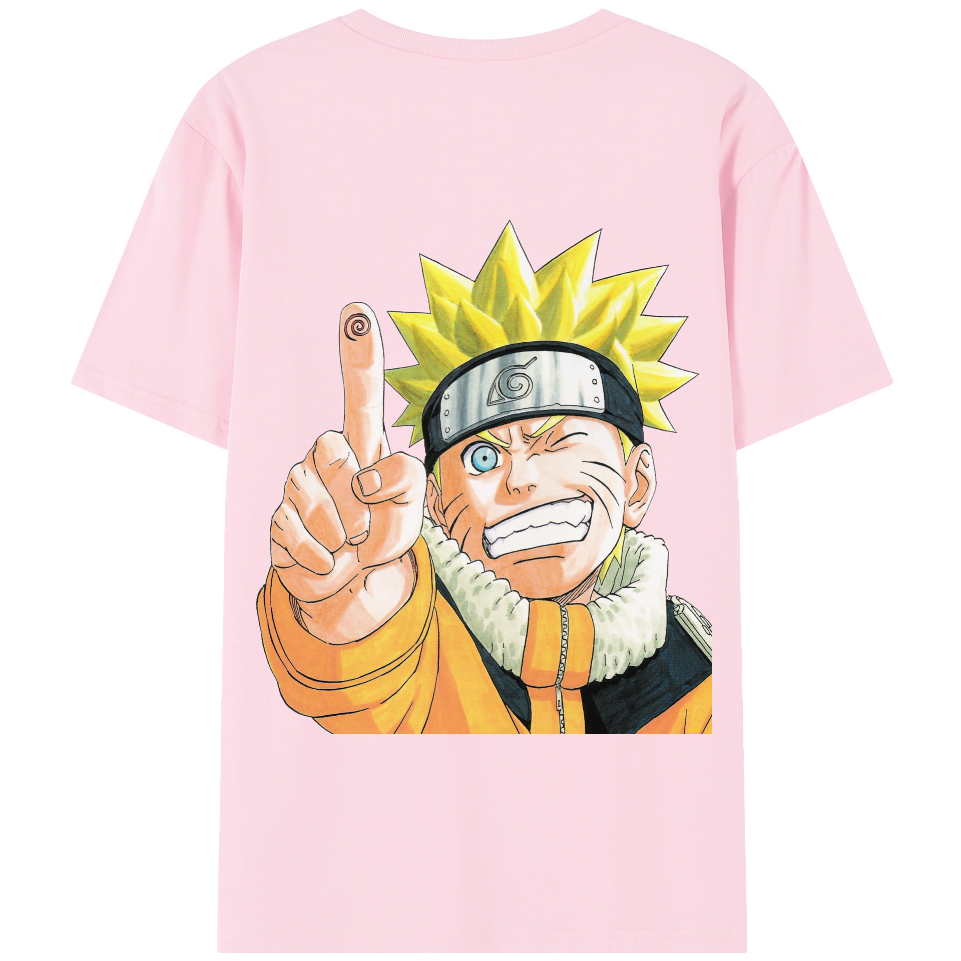 （画像用） NARUTO -ナルト- うずまき ナルト Uzumaki Naruto 綿100％半袖Tシャツ（背面プリント）