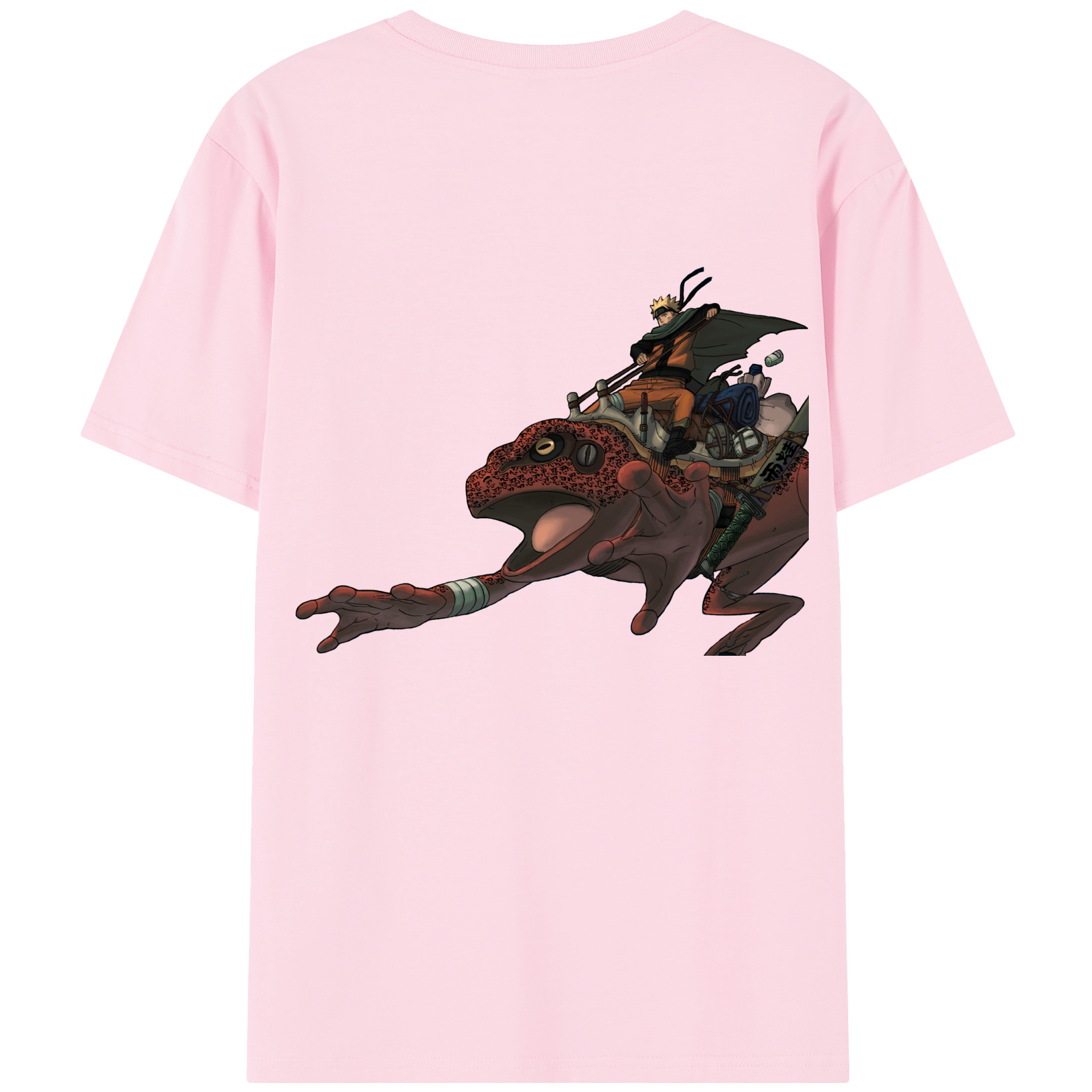（画像用） NARUTO -ナルト- うずまき ナルト Uzumaki Naruto 綿100％半袖Tシャツ（背面プリント）