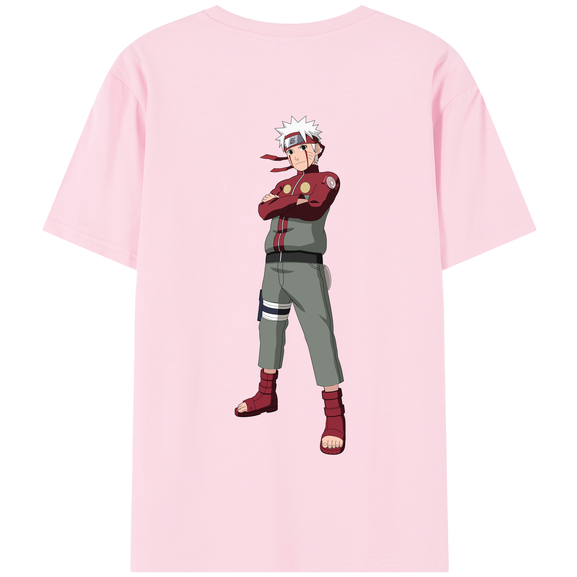 （画像用） NARUTO -ナルト- うずまき ナルト Uzumaki Naruto 綿100％半袖Tシャツ（背面プリント）