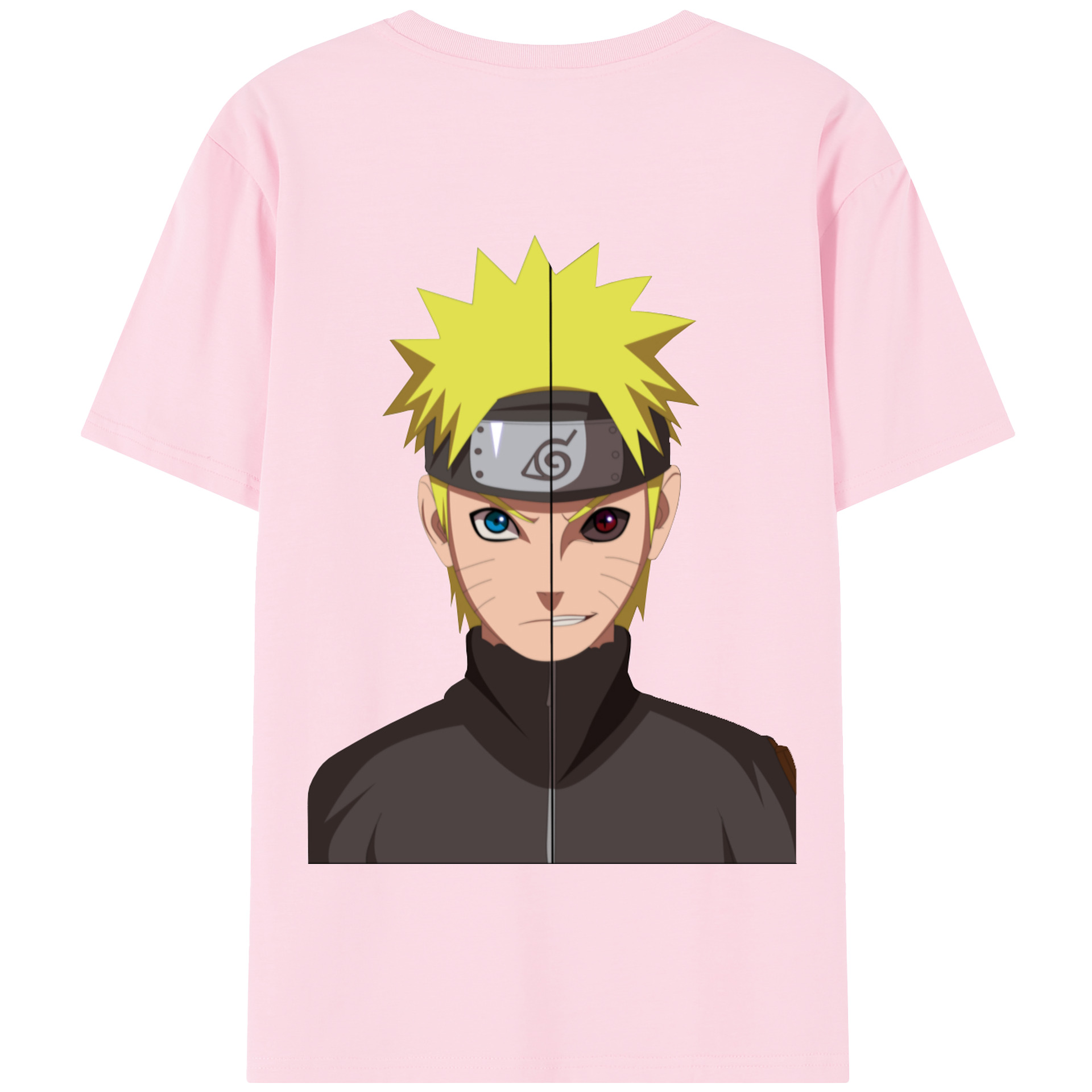 （画像用） NARUTO -ナルト- うずまき ナルト Uzumaki Naruto 綿100％半袖Tシャツ（背面プリント）