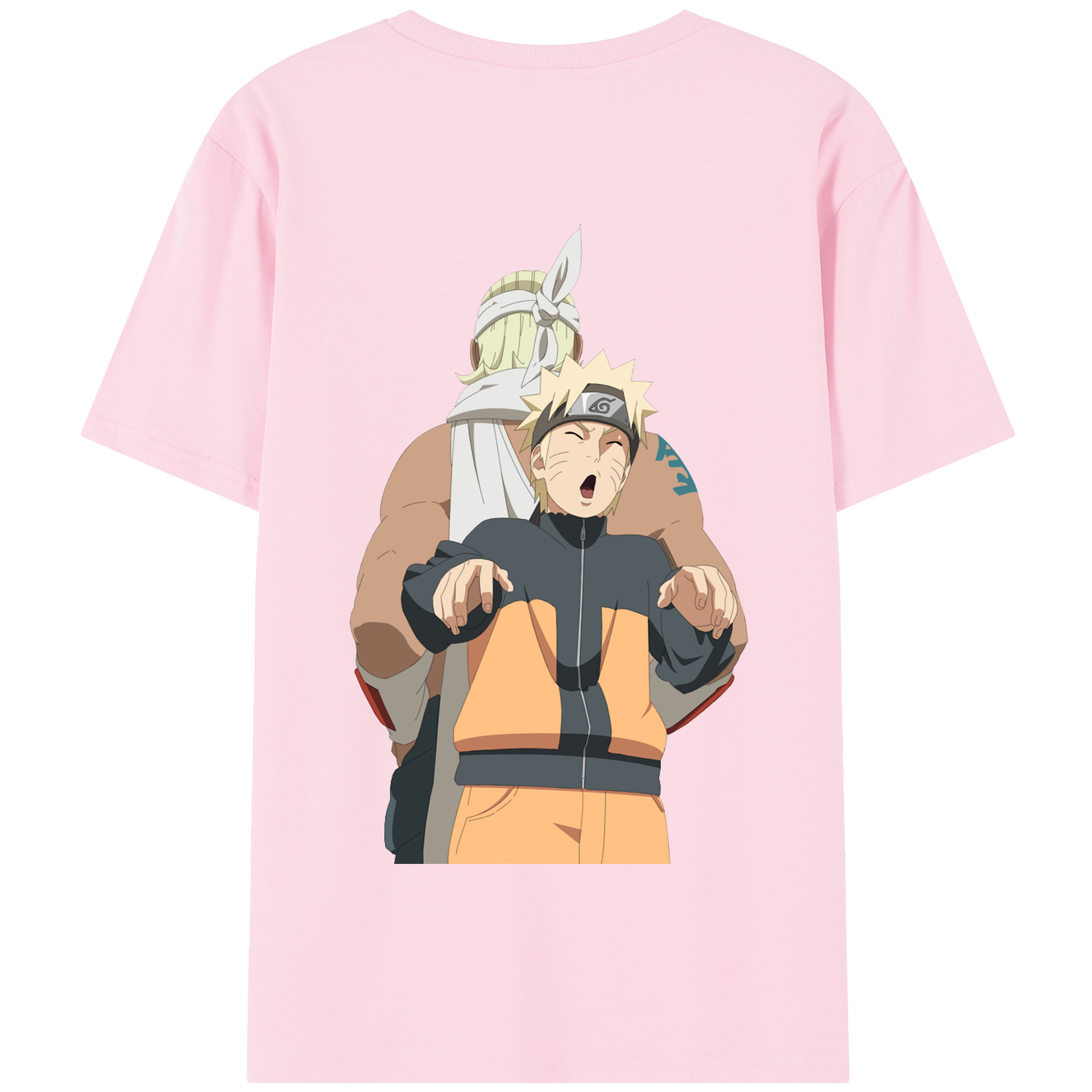 （画像用） NARUTO -ナルト- うずまき ナルト Uzumaki Naruto 綿100％半袖Tシャツ（背面プリント）