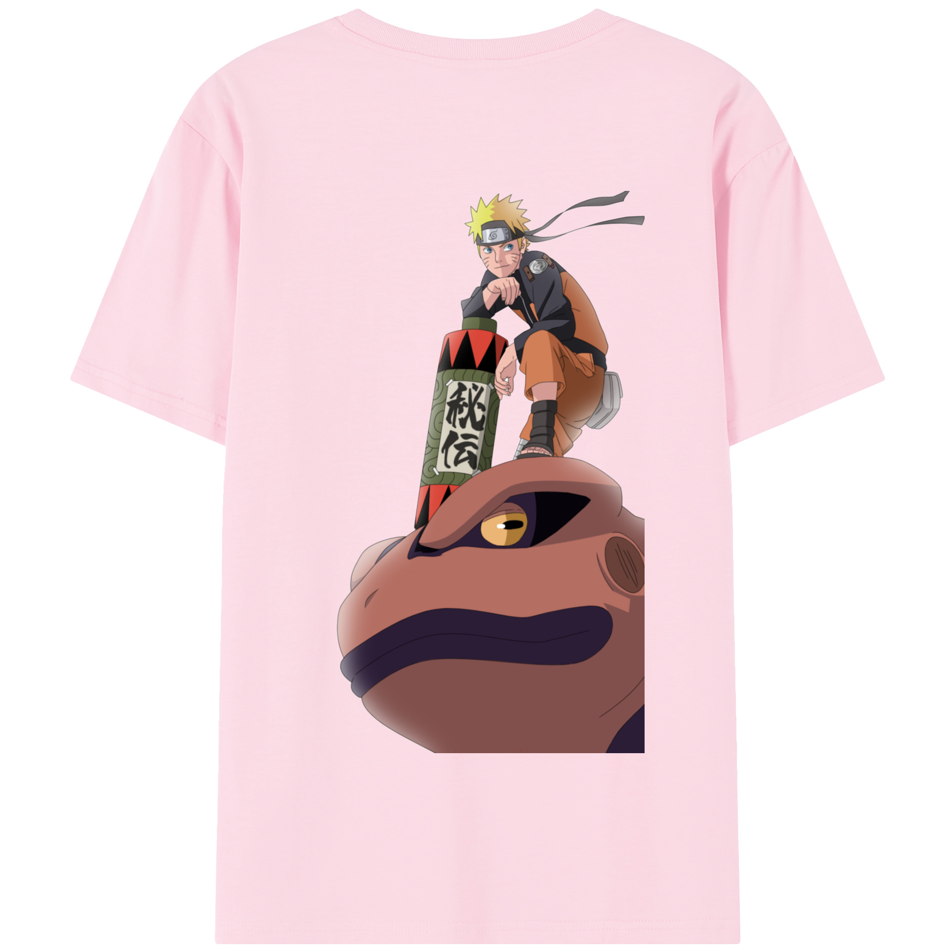 （画像用） NARUTO -ナルト- うずまき ナルト Uzumaki Naruto 綿100％半袖Tシャツ（背面プリント）