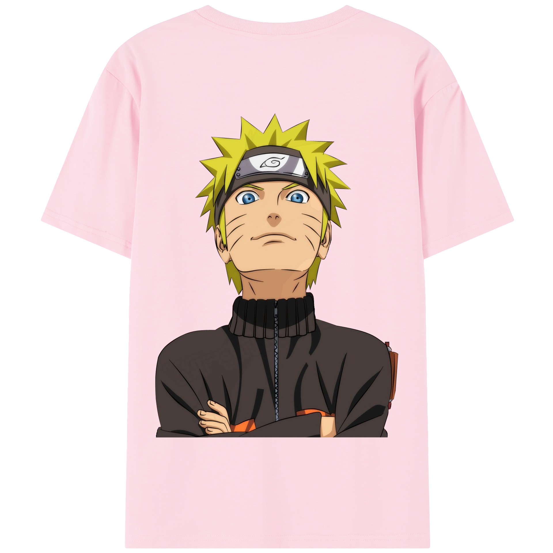 （画像用） NARUTO -ナルト- うずまき ナルト Uzumaki Naruto 綿100％半袖Tシャツ（背面プリント）