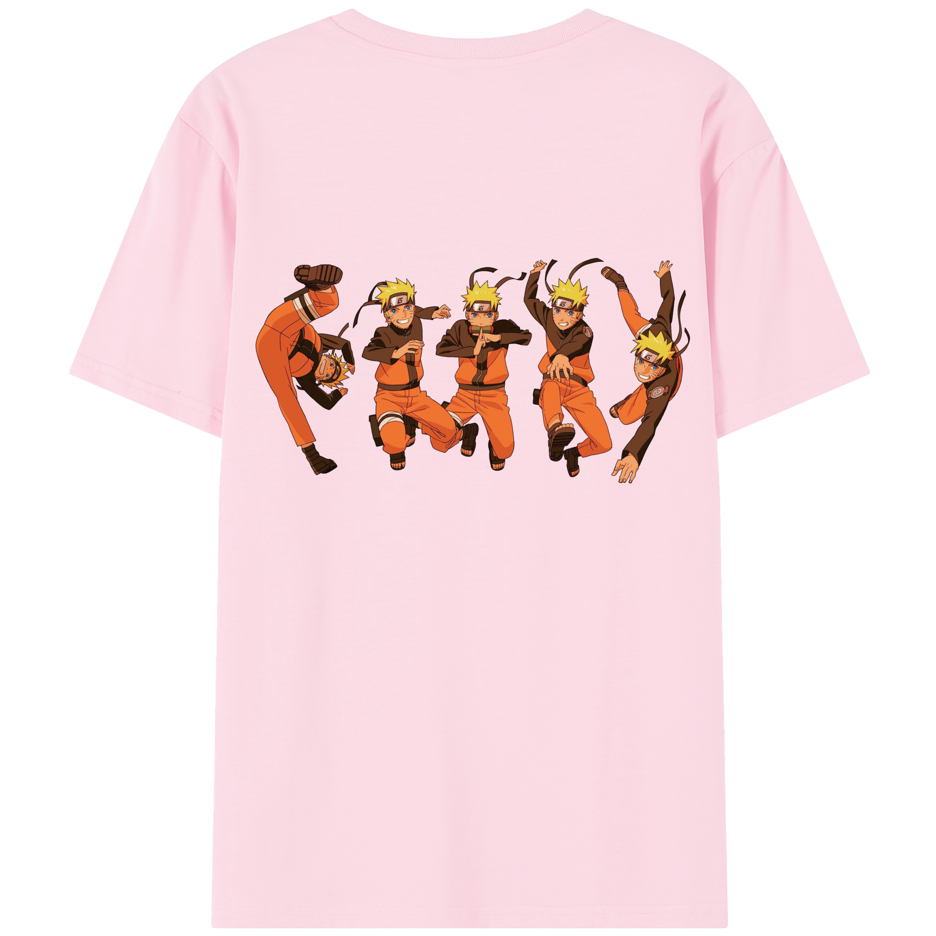 （画像用） NARUTO -ナルト- うずまき ナルト Uzumaki Naruto 綿100％半袖Tシャツ（背面プリント）
