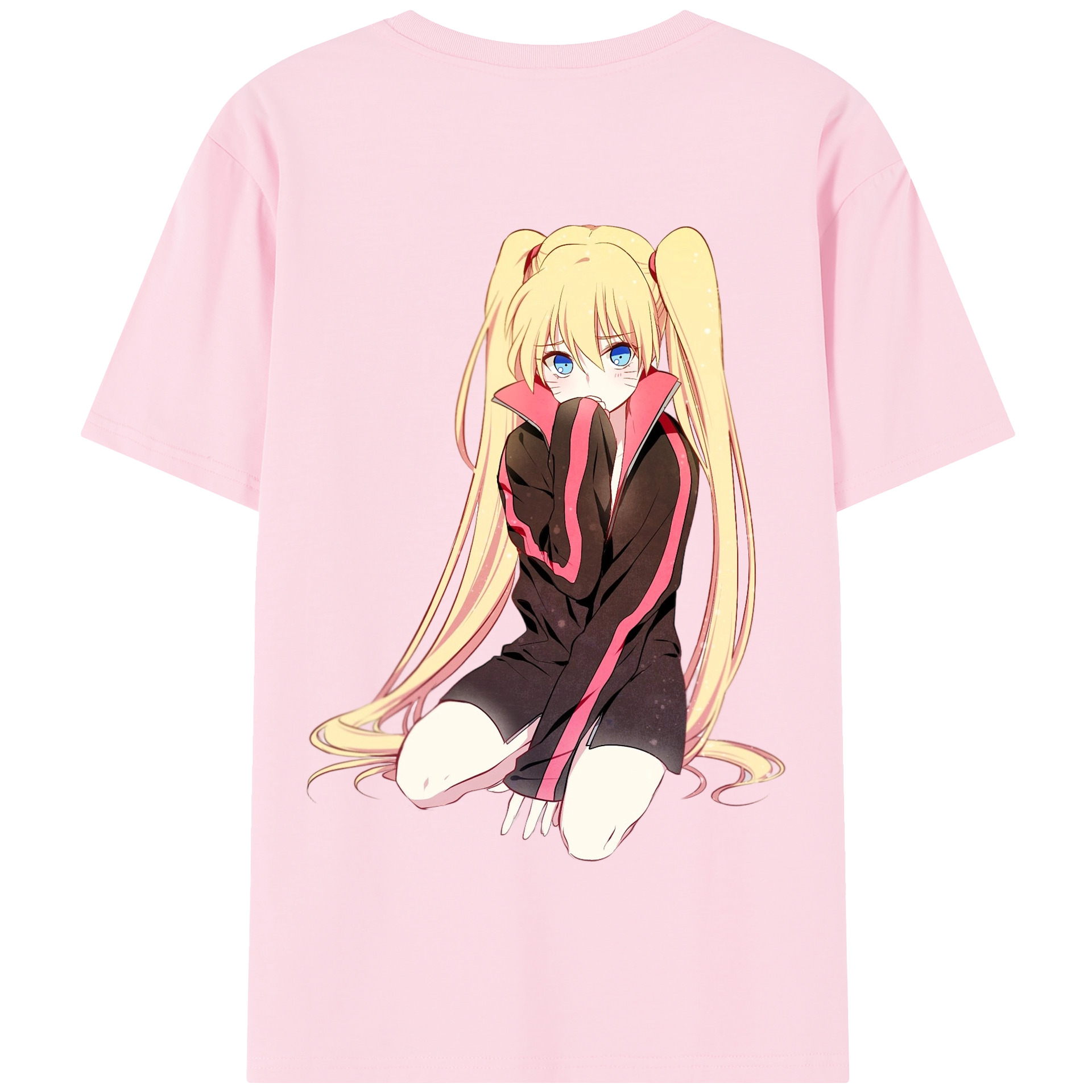 （画像用） NARUTO -ナルト- うずまき ナルト Uzumaki Naruto 綿100％半袖Tシャツ（背面プリント）