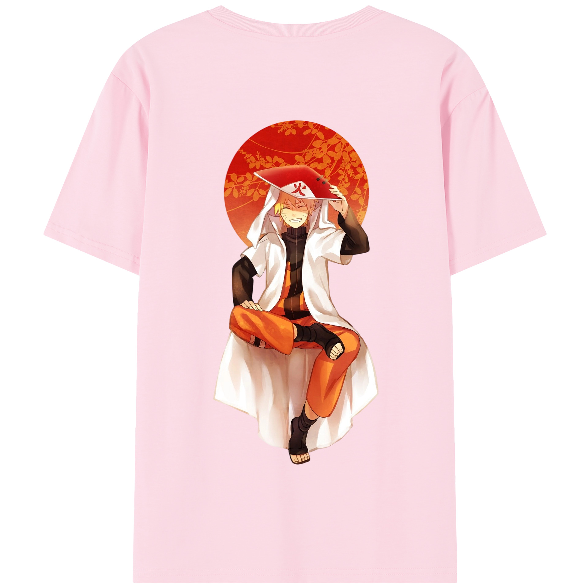 （画像用） NARUTO -ナルト- うずまき ナルト Uzumaki Naruto 綿100％半袖Tシャツ（背面プリント）