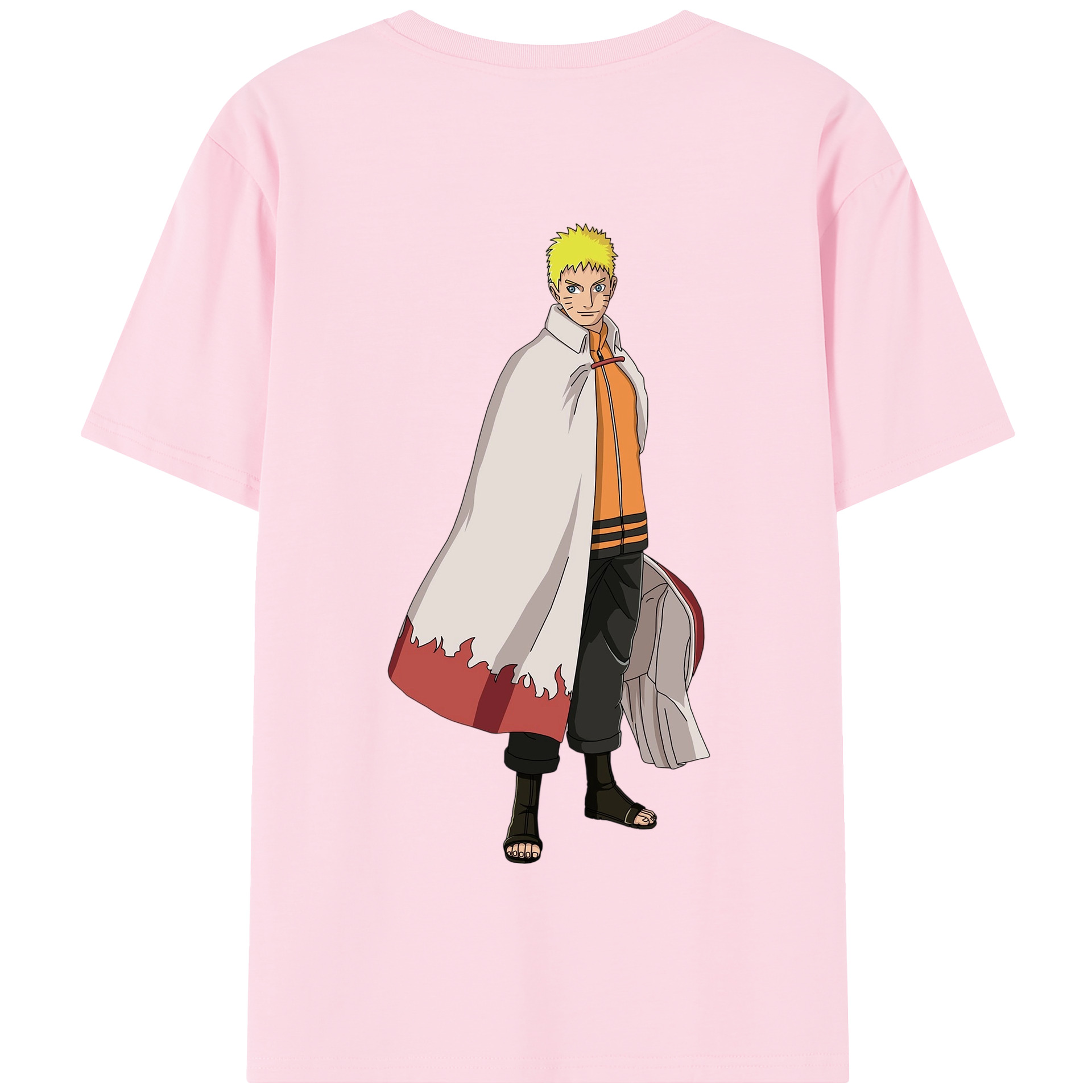 （画像用） NARUTO -ナルト- うずまき ナルト Uzumaki Naruto 綿100％半袖Tシャツ（背面プリント）
