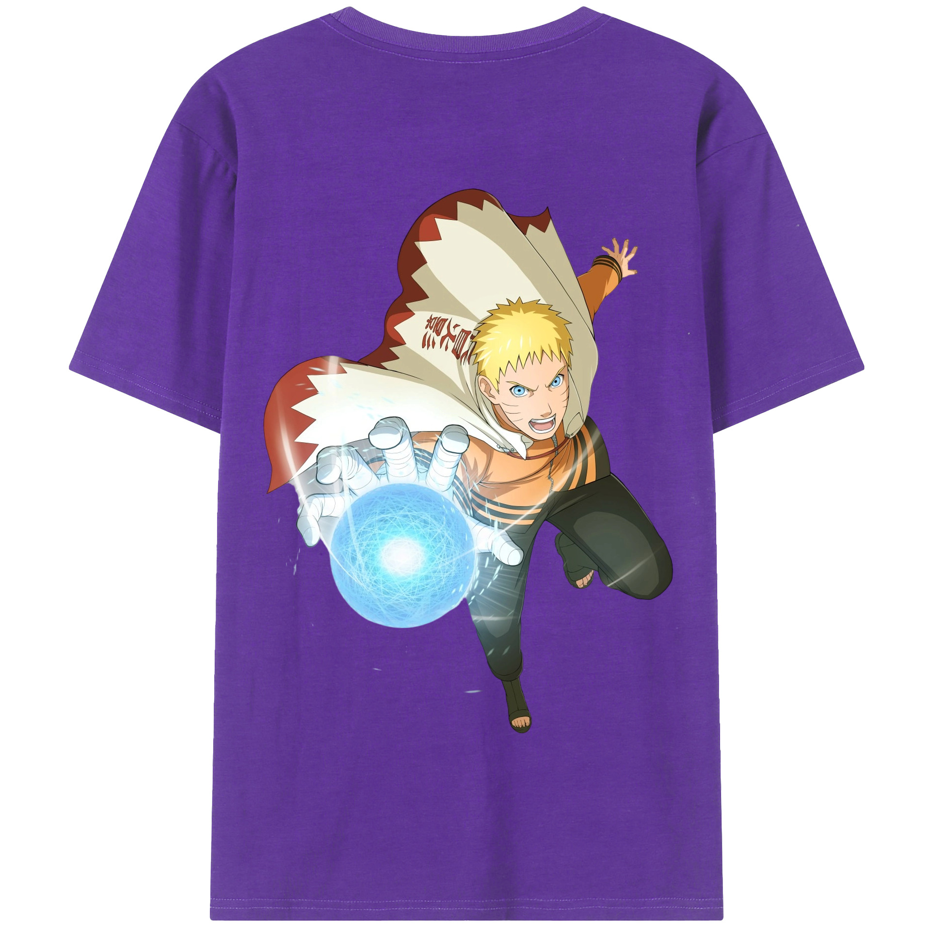 （画像用） NARUTO -ナルト- うずまき ナルト Uzumaki Naruto 綿100％半袖Tシャツ（背面プリント）