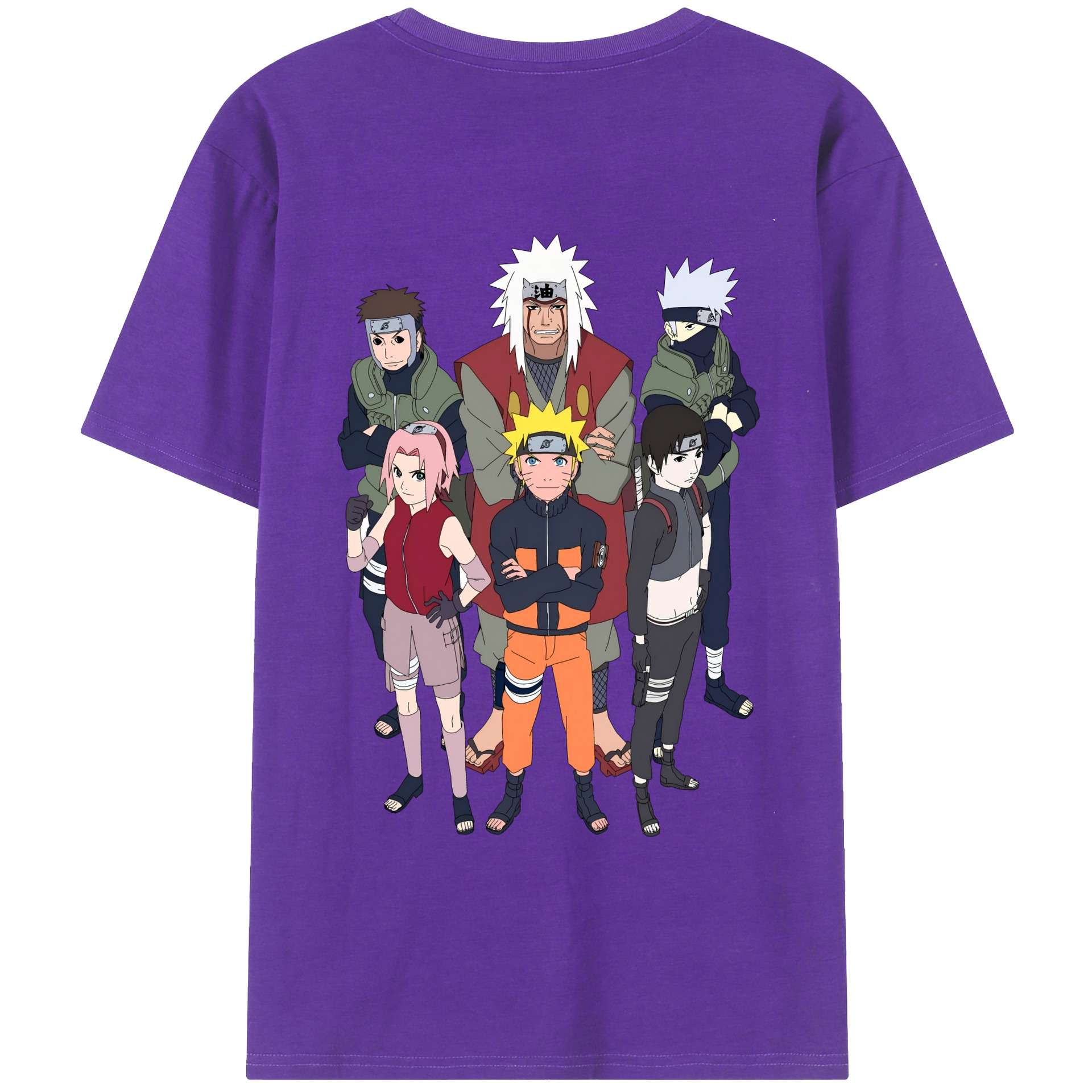 （画像用） NARUTO -ナルト- うずまき ナルト Uzumaki Naruto 綿100％半袖Tシャツ（背面プリント）