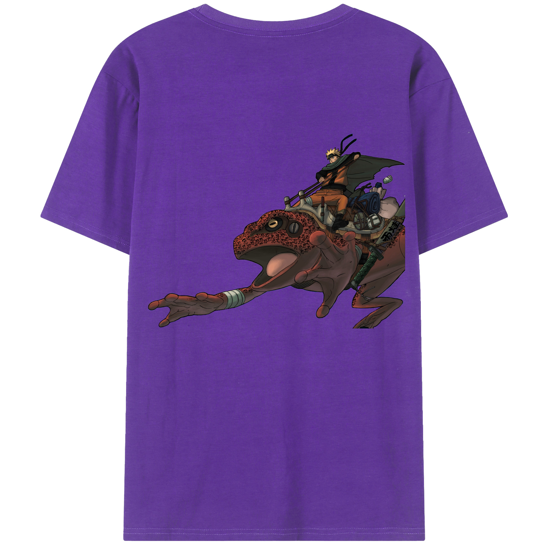 （画像用） NARUTO -ナルト- うずまき ナルト Uzumaki Naruto 綿100％半袖Tシャツ（背面プリント）