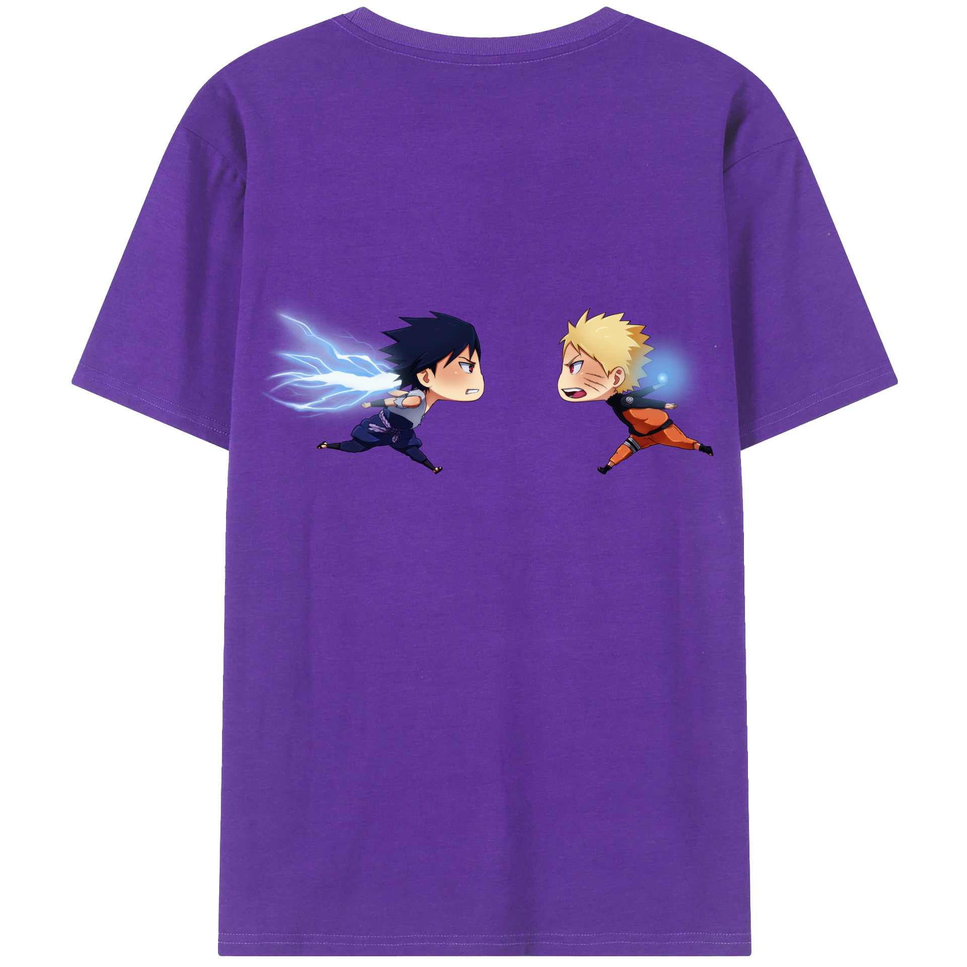 （画像用） NARUTO -ナルト- うずまき ナルト Uzumaki Naruto 綿100％半袖Tシャツ（背面プリント）