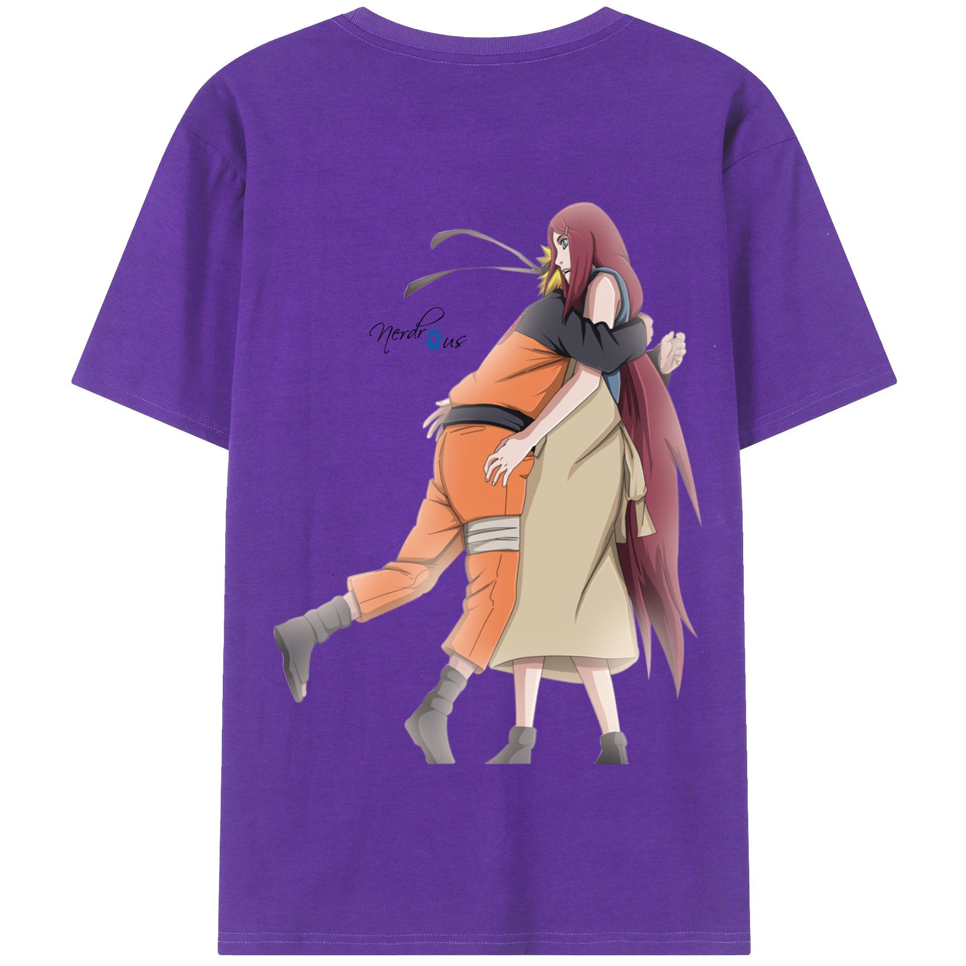 （画像用） NARUTO -ナルト- うずまき ナルト Uzumaki Naruto 綿100％半袖Tシャツ（背面プリント）