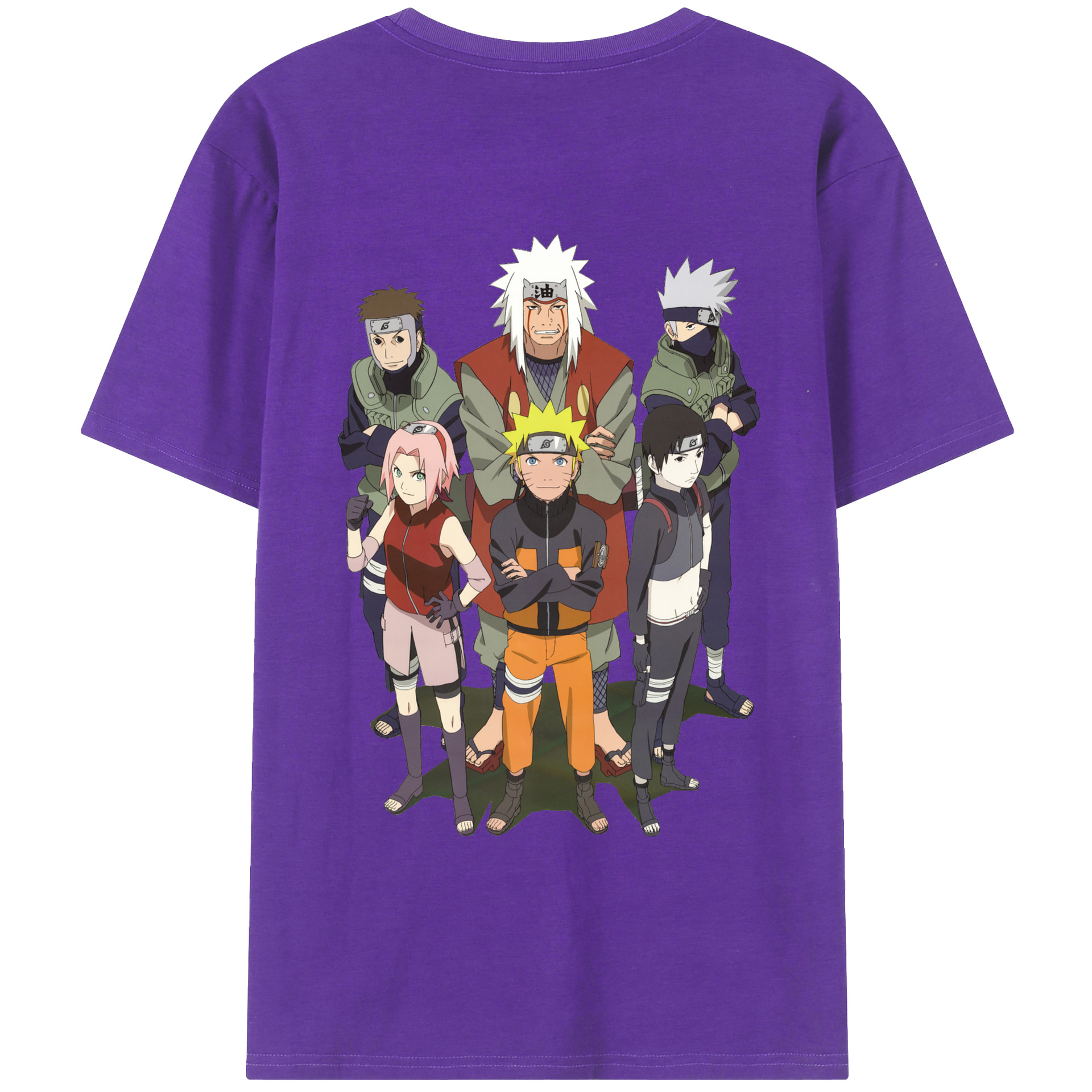（画像用） NARUTO -ナルト- うずまき ナルト Uzumaki Naruto 綿100％半袖Tシャツ（背面プリント）