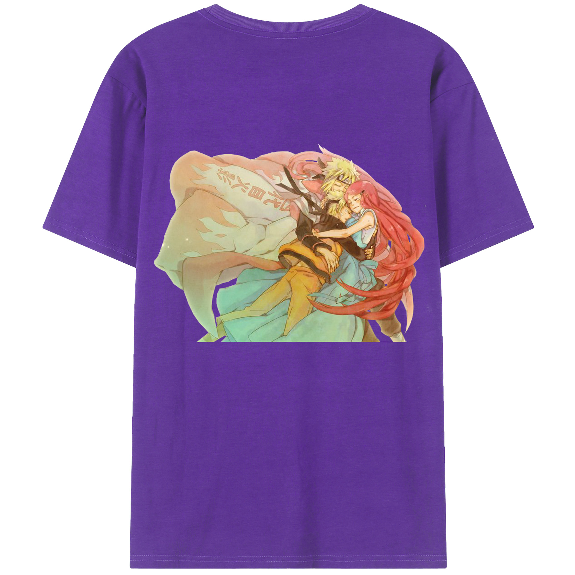 （画像用） NARUTO -ナルト- うずまき ナルト Uzumaki Naruto 綿100％半袖Tシャツ（背面プリント）