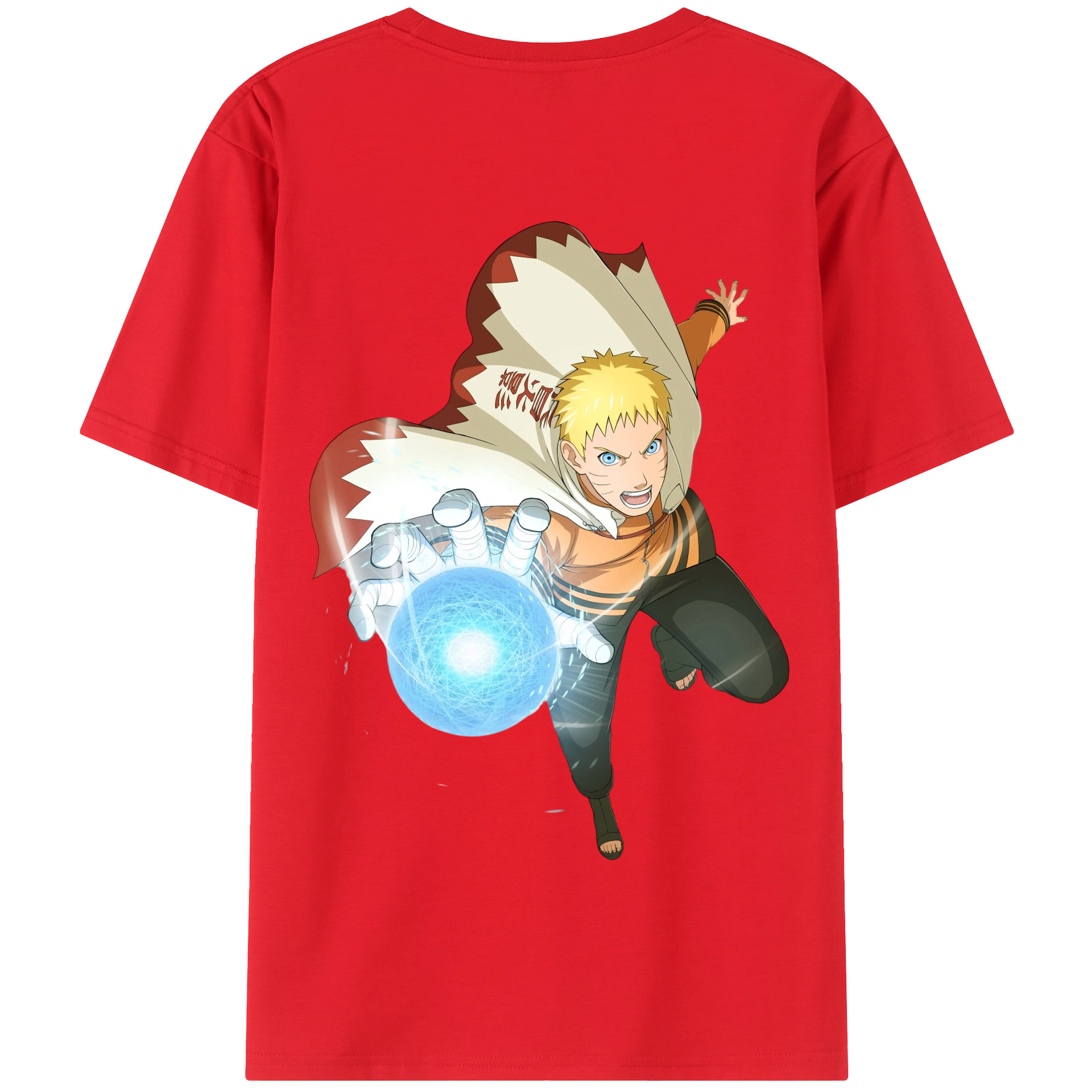 （画像用） NARUTO -ナルト- うずまき ナルト Uzumaki Naruto 綿100％半袖Tシャツ（背面プリント）