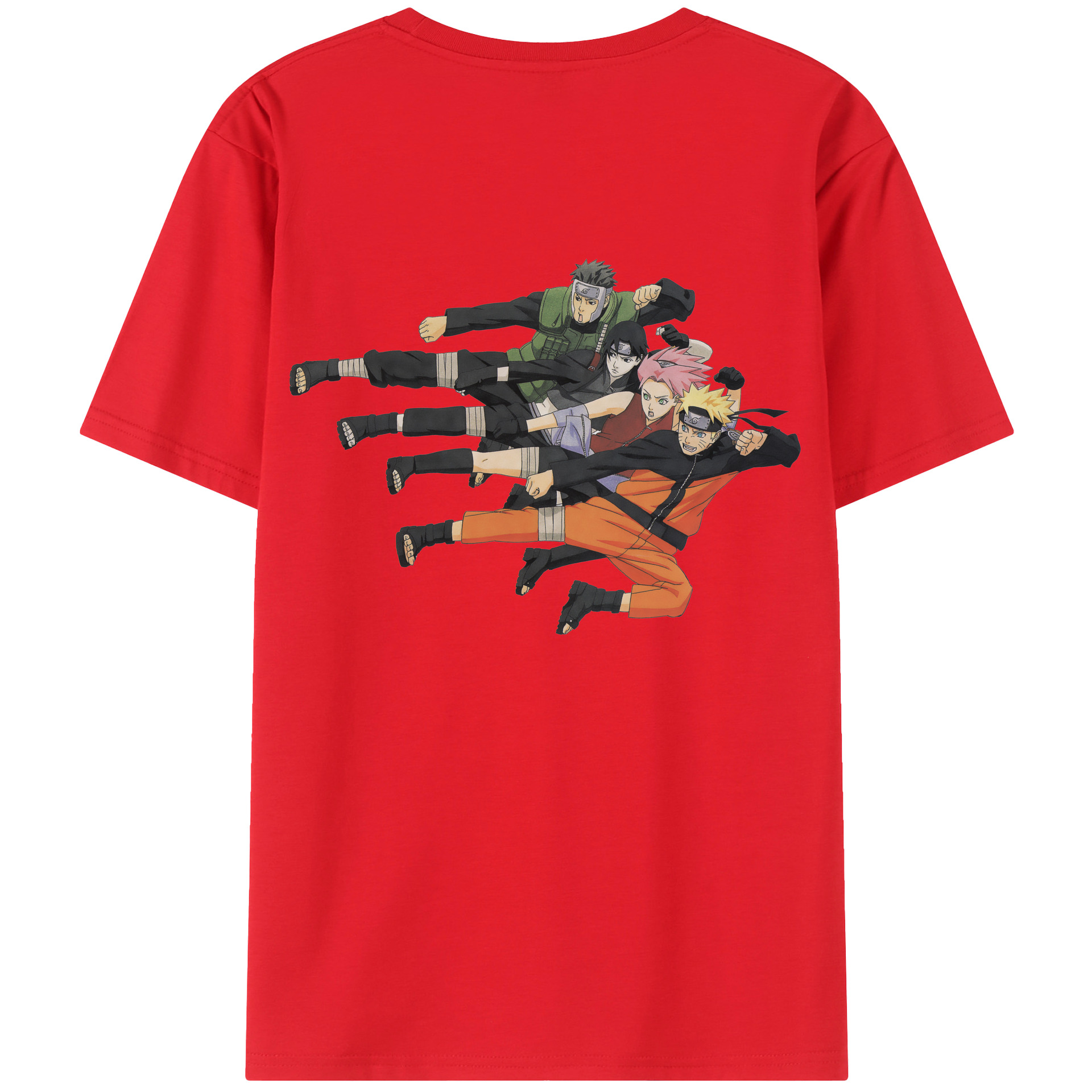 （画像用） NARUTO -ナルト- うずまき ナルト Uzumaki Naruto 綿100％半袖Tシャツ（背面プリント）