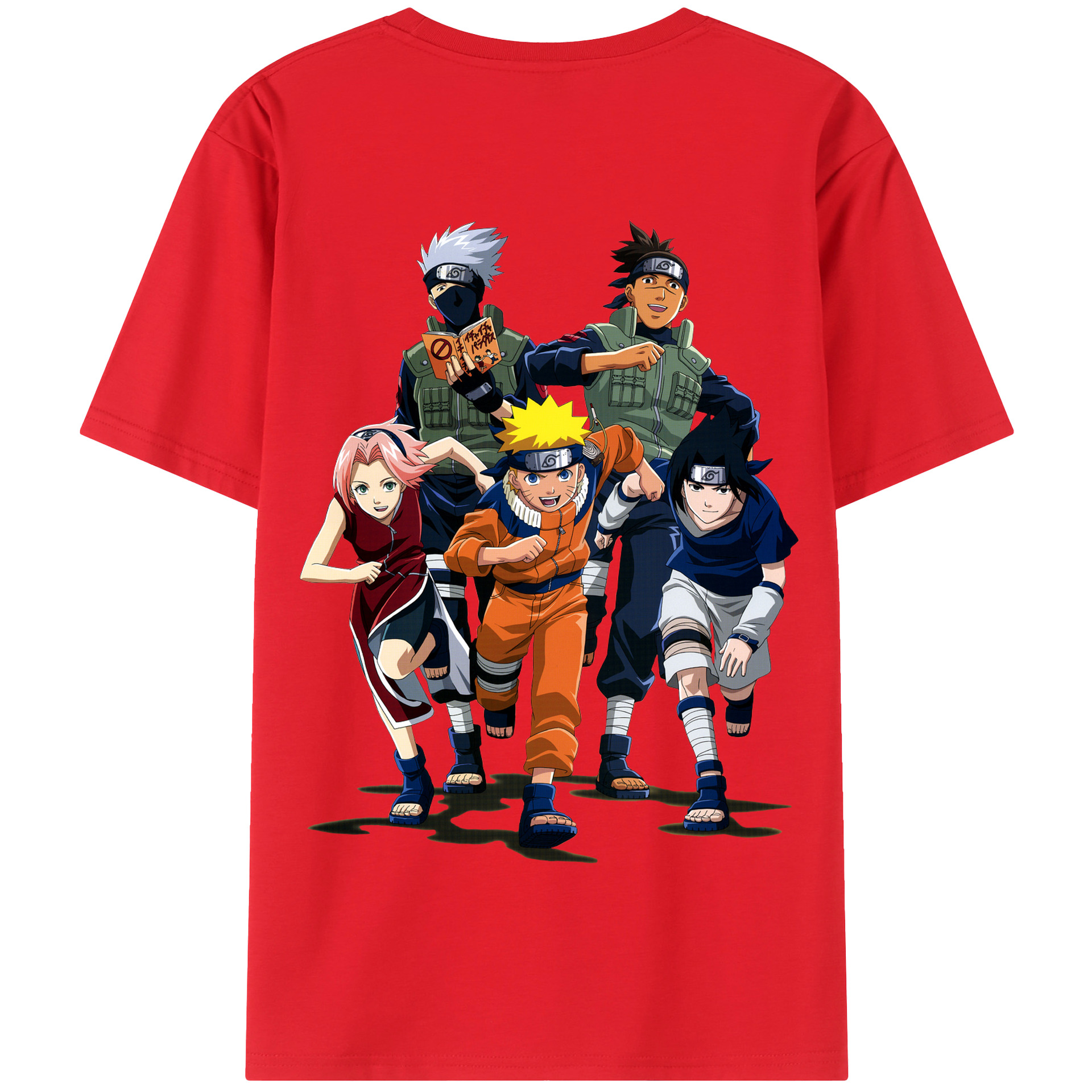（画像用） NARUTO -ナルト- うずまき ナルト Uzumaki Naruto 綿100％半袖Tシャツ（背面プリント）