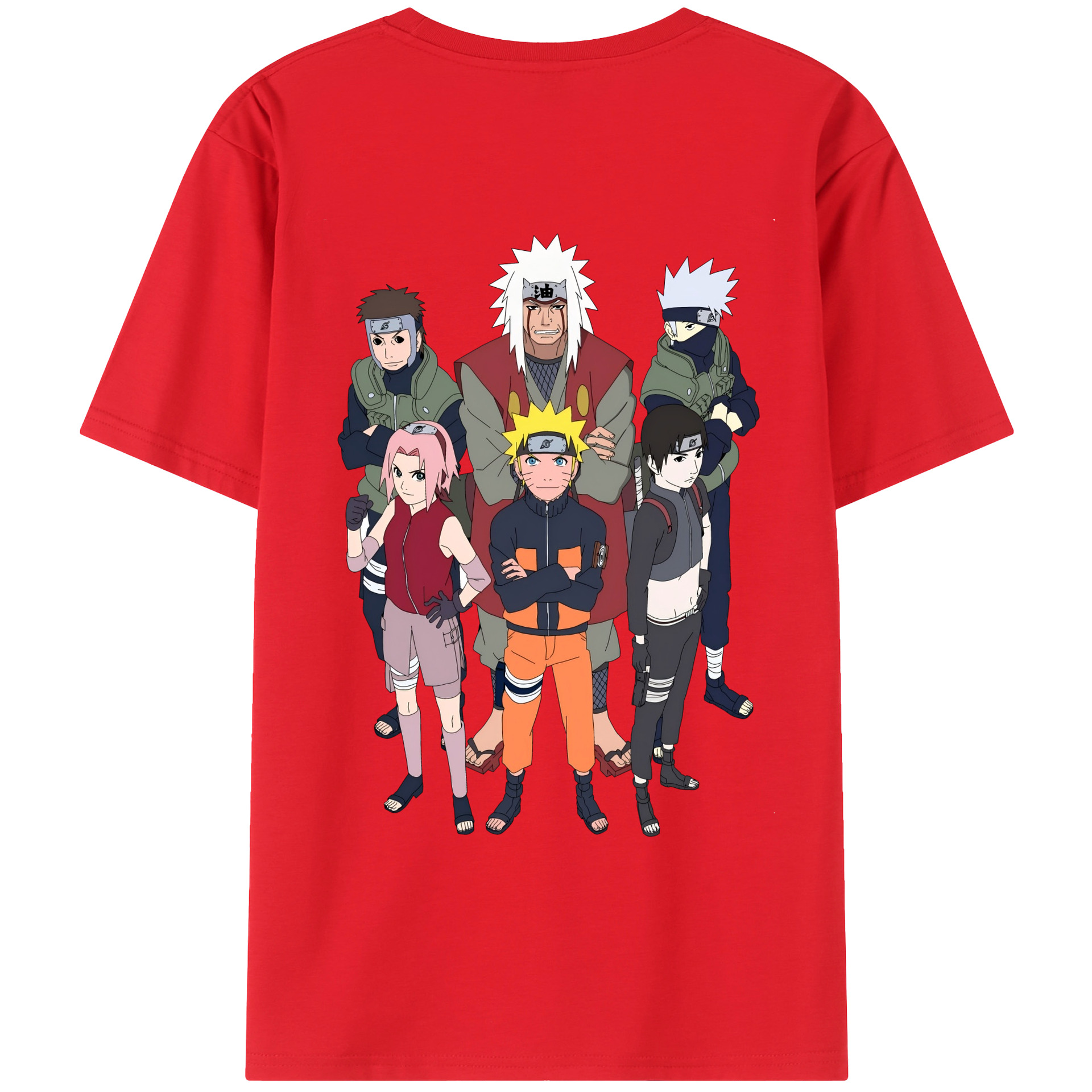 （画像用） NARUTO -ナルト- うずまき ナルト Uzumaki Naruto 綿100％半袖Tシャツ（背面プリント）