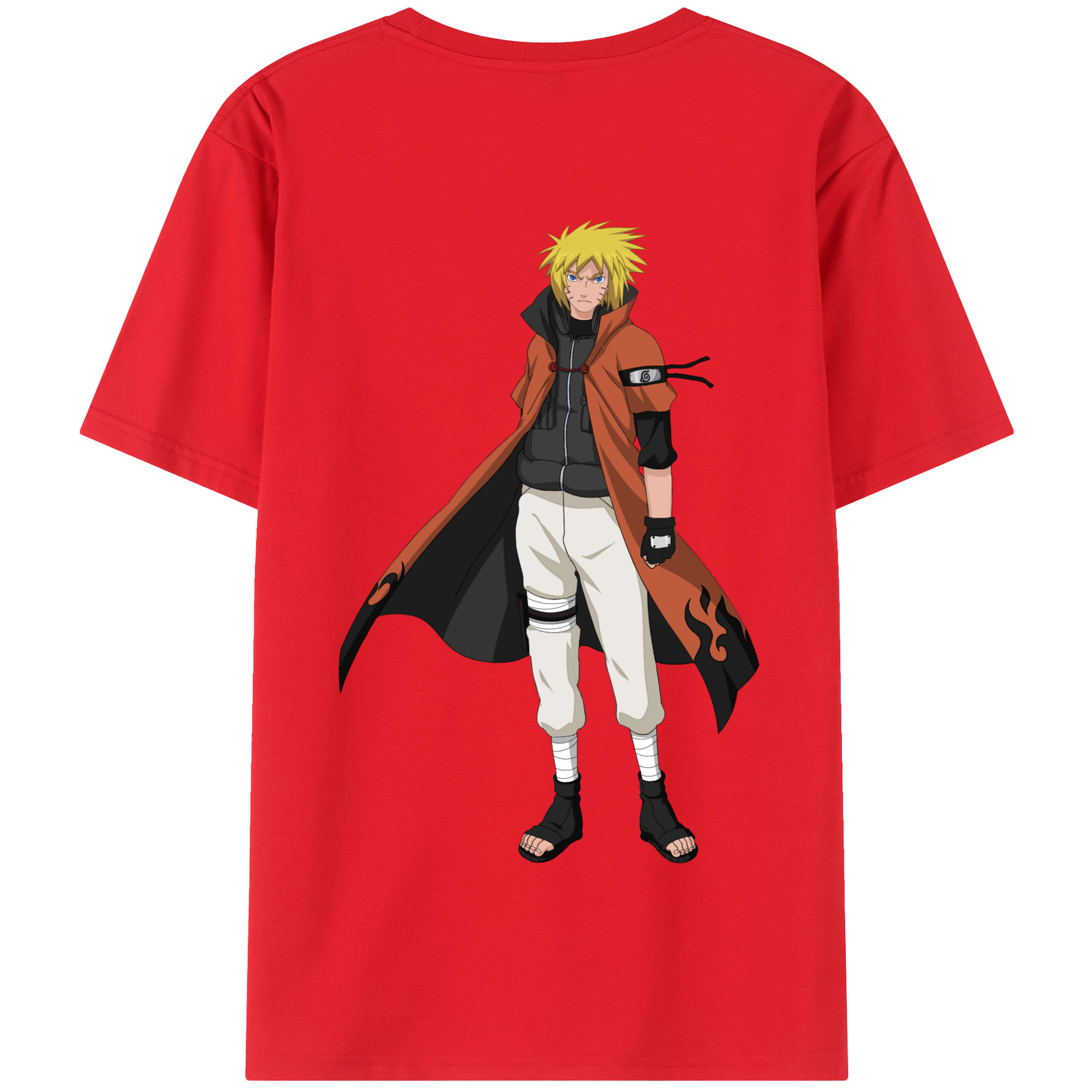 （画像用） NARUTO -ナルト- うずまき ナルト Uzumaki Naruto 綿100％半袖Tシャツ（背面プリント）
