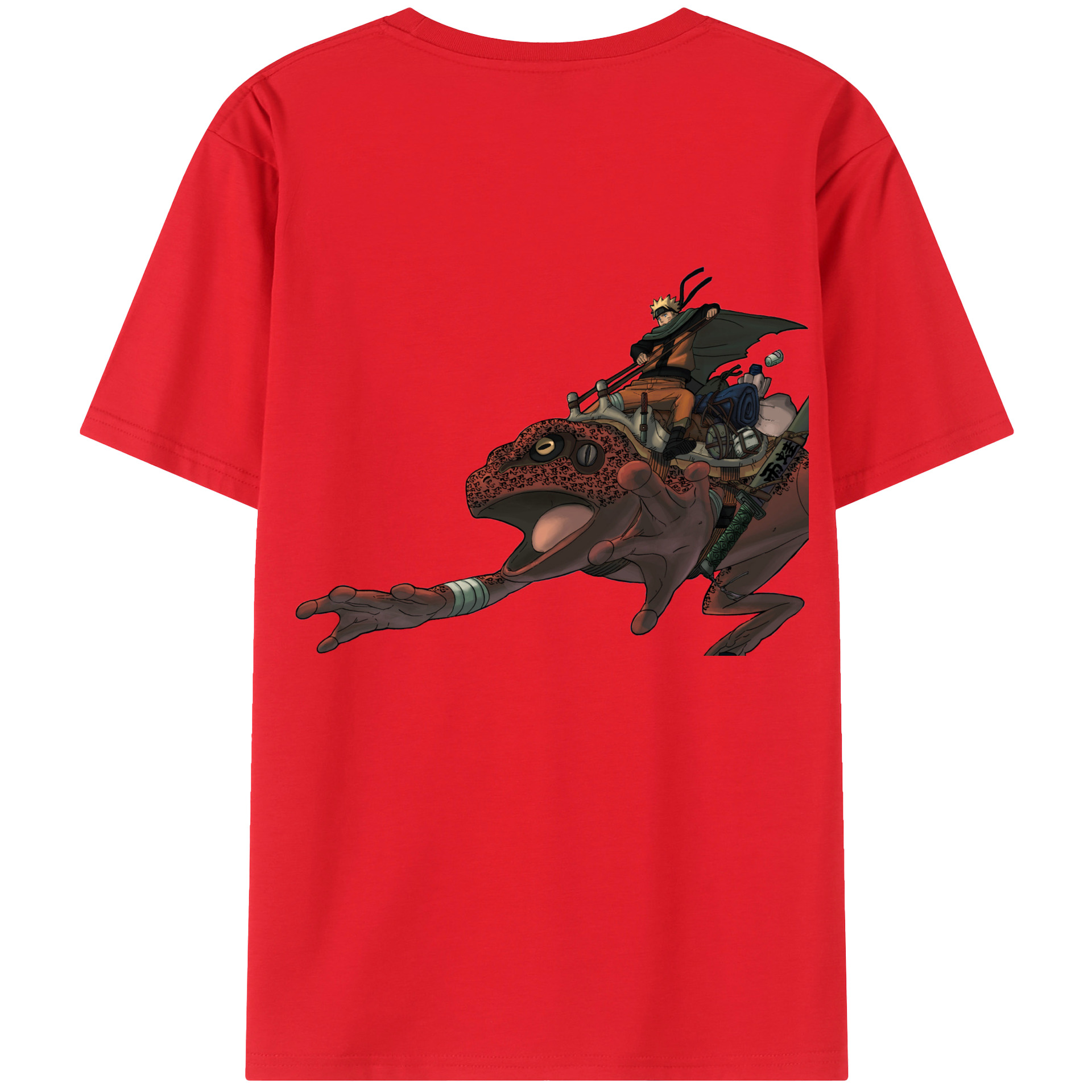 （画像用） NARUTO -ナルト- うずまき ナルト Uzumaki Naruto 綿100％半袖Tシャツ（背面プリント）