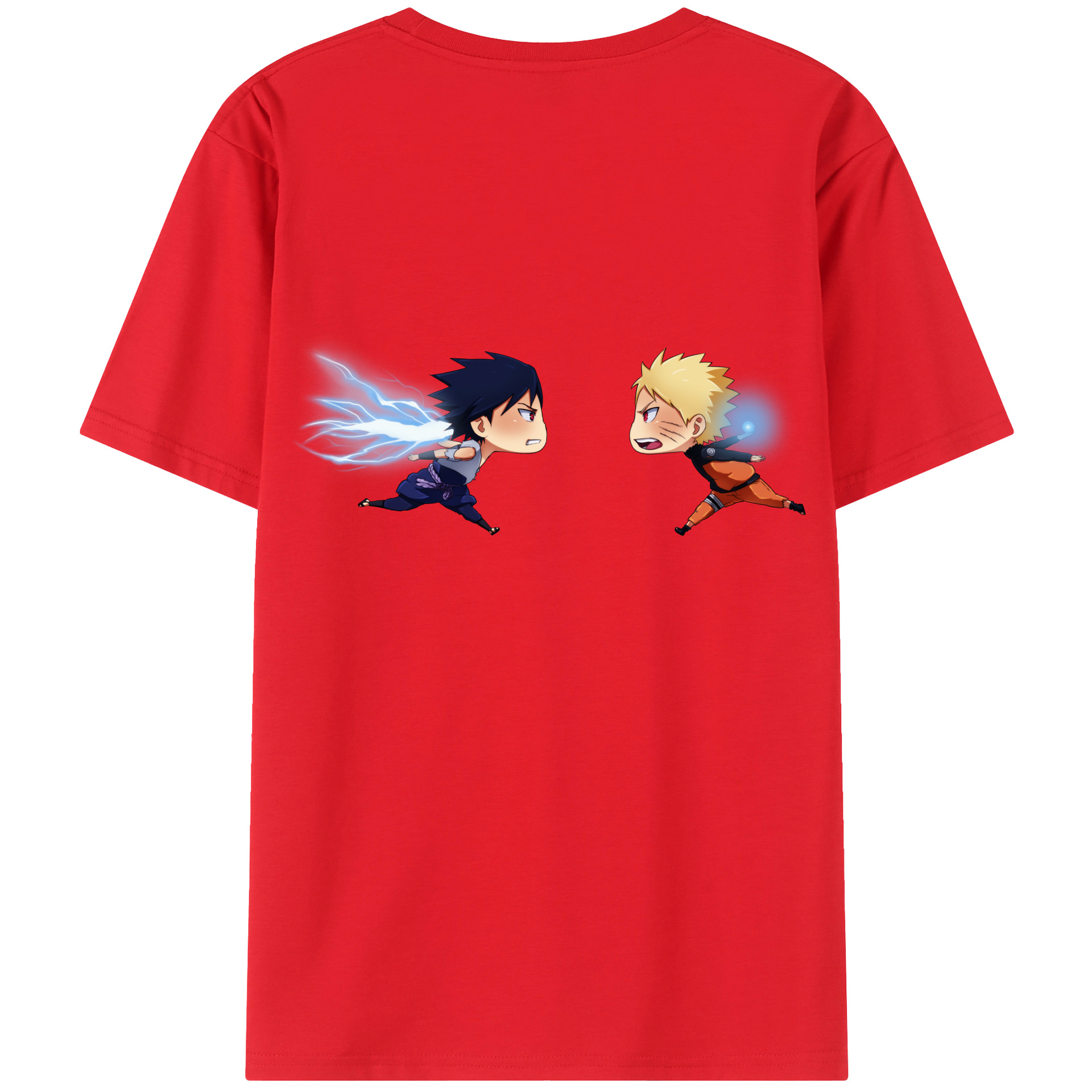 （画像用） NARUTO -ナルト- うずまき ナルト Uzumaki Naruto 綿100％半袖Tシャツ（背面プリント）