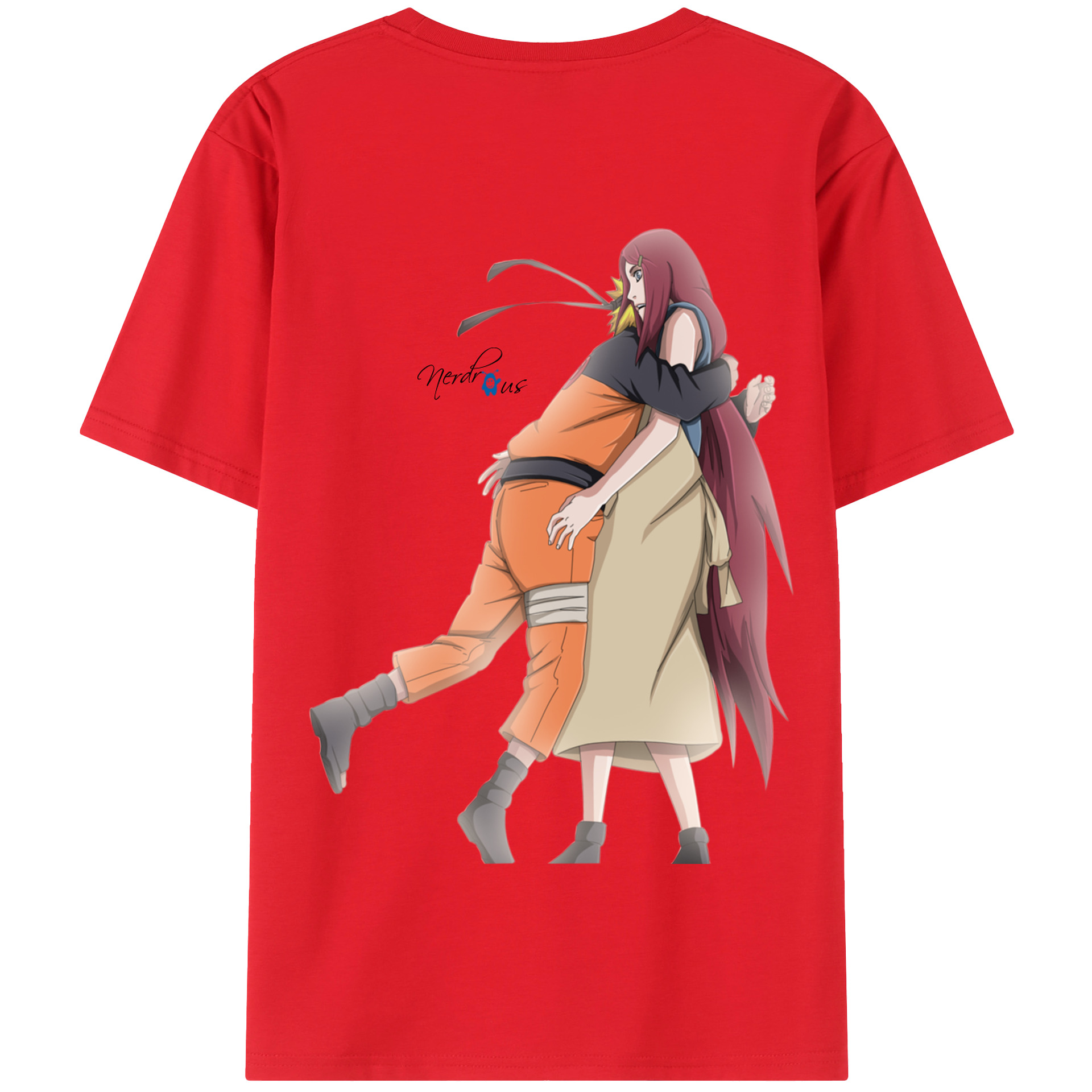 （画像用） NARUTO -ナルト- うずまき ナルト Uzumaki Naruto 綿100％半袖Tシャツ（背面プリント）