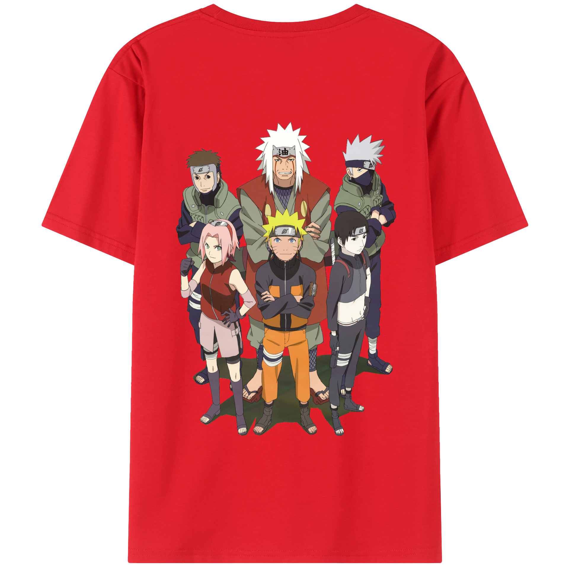 （画像用） NARUTO -ナルト- うずまき ナルト Uzumaki Naruto 綿100％半袖Tシャツ（背面プリント）